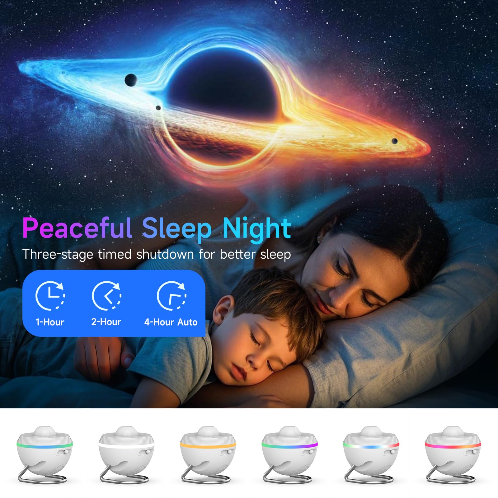 VOLIVO Galaxy Projector, HD 13 in 1 Star Projector, Adjustable Timer, RGB Lighting, Space Lamp, White, 1 Size