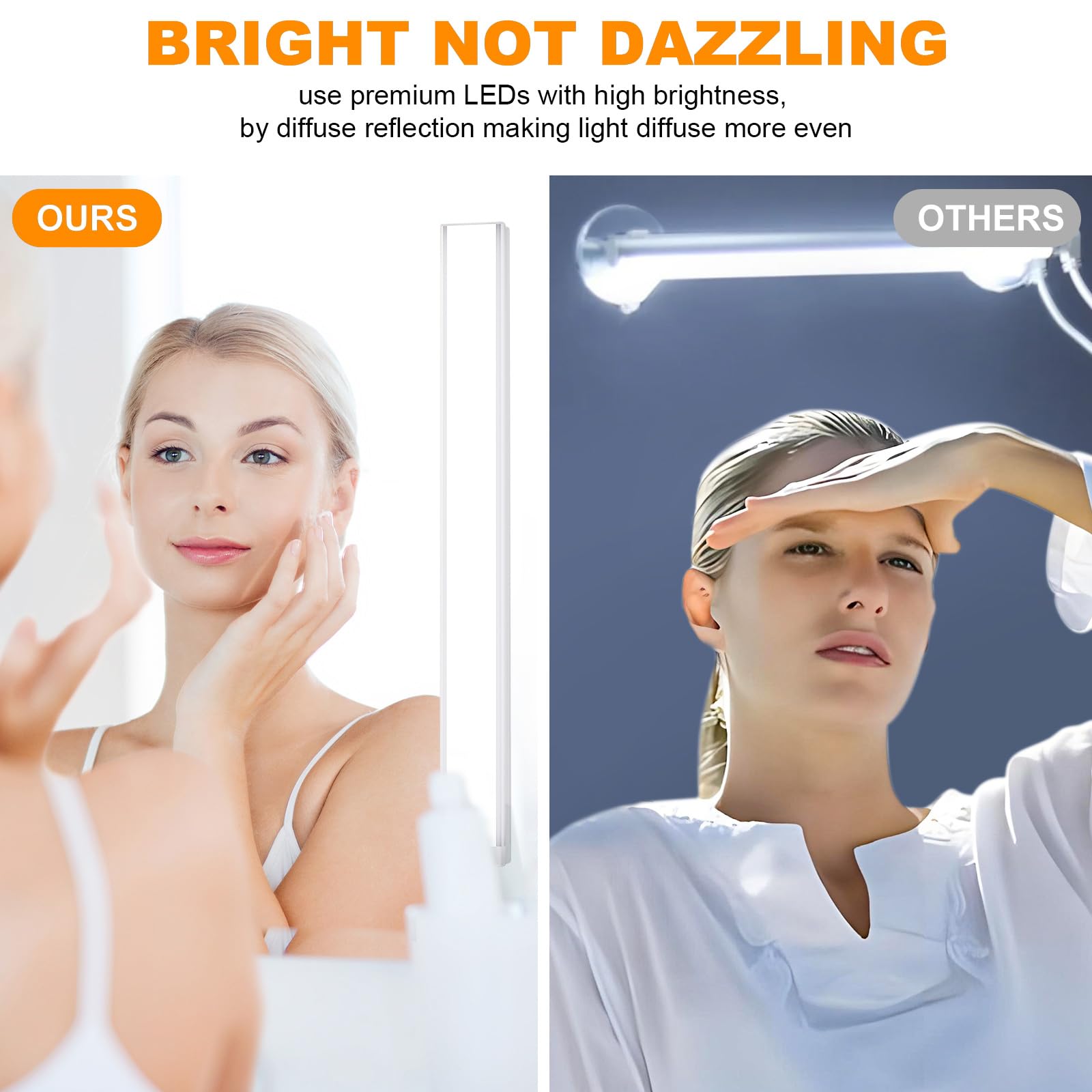 MY BEAUTY LIGHT LED Vanity Lights, Dimmable, Color Temperature Changing, USB Powered, Model BM101