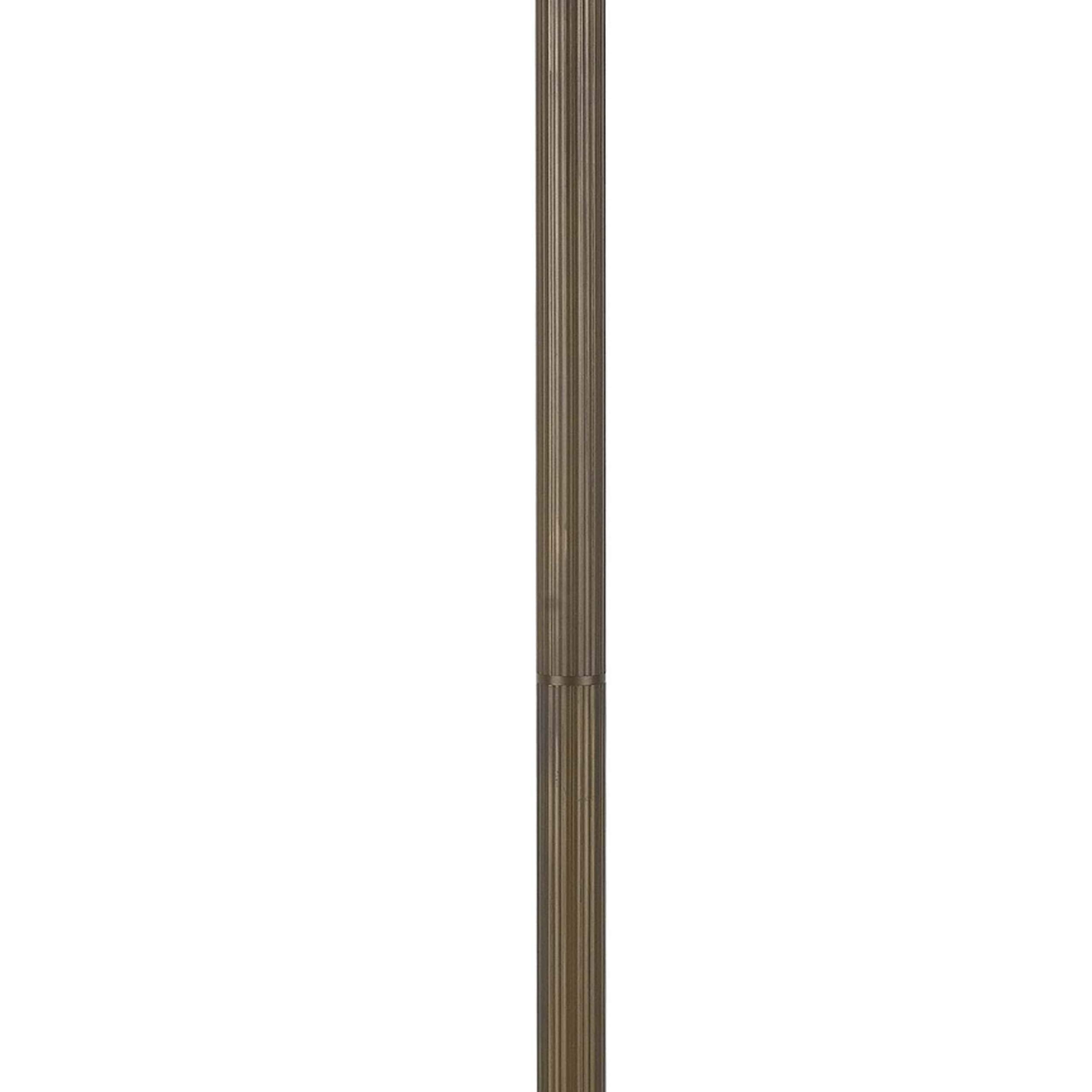 Benzara 2 Bulb Tiffany Floor Lamp, Dragonfly Design Shade, Metal, Multicolor, Model BM223536