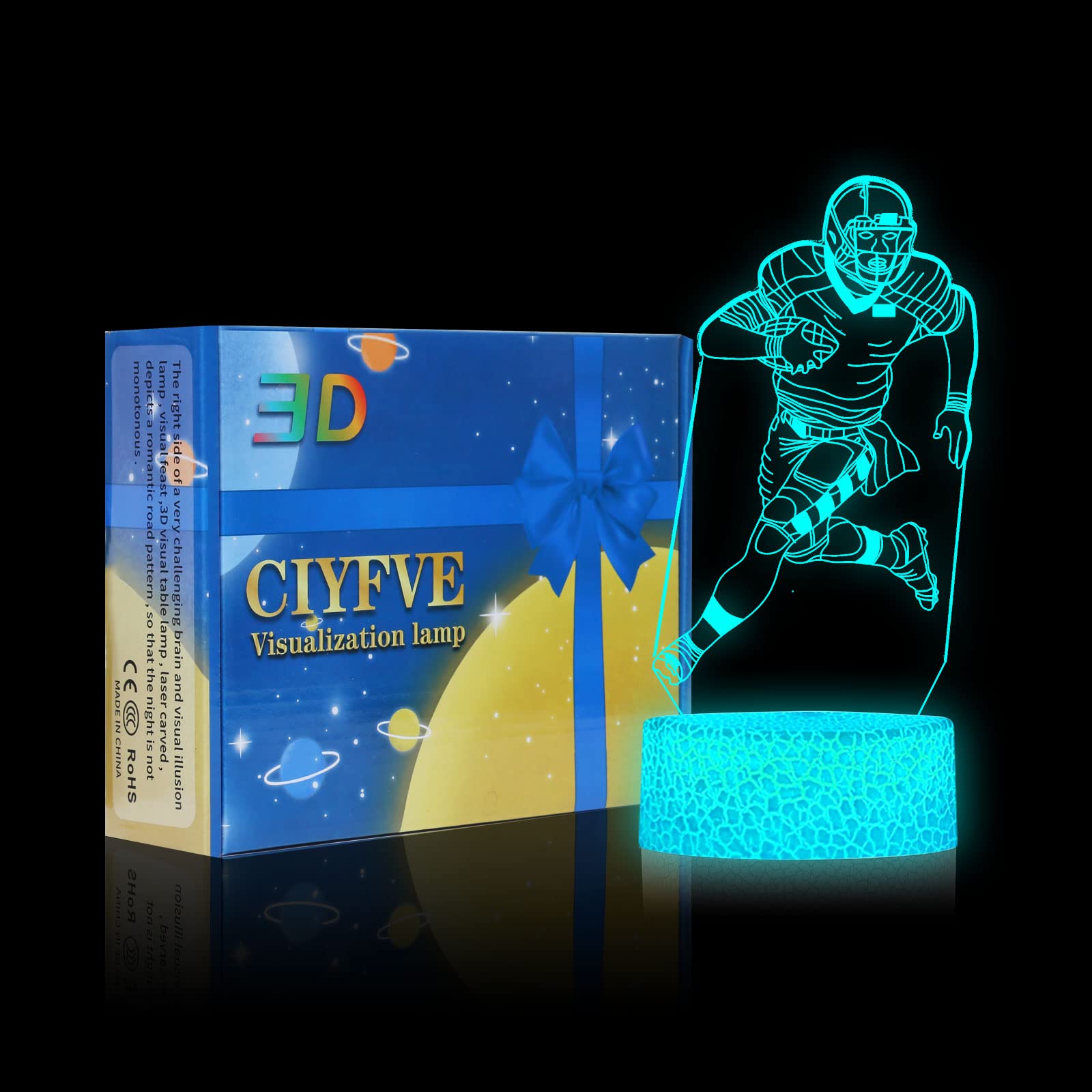 Shanjianke 3D Night Light Touch Control - 7 Colors Auto Gradient Night Light,Kids Night Light Suitable For Home Outdoor Decorati