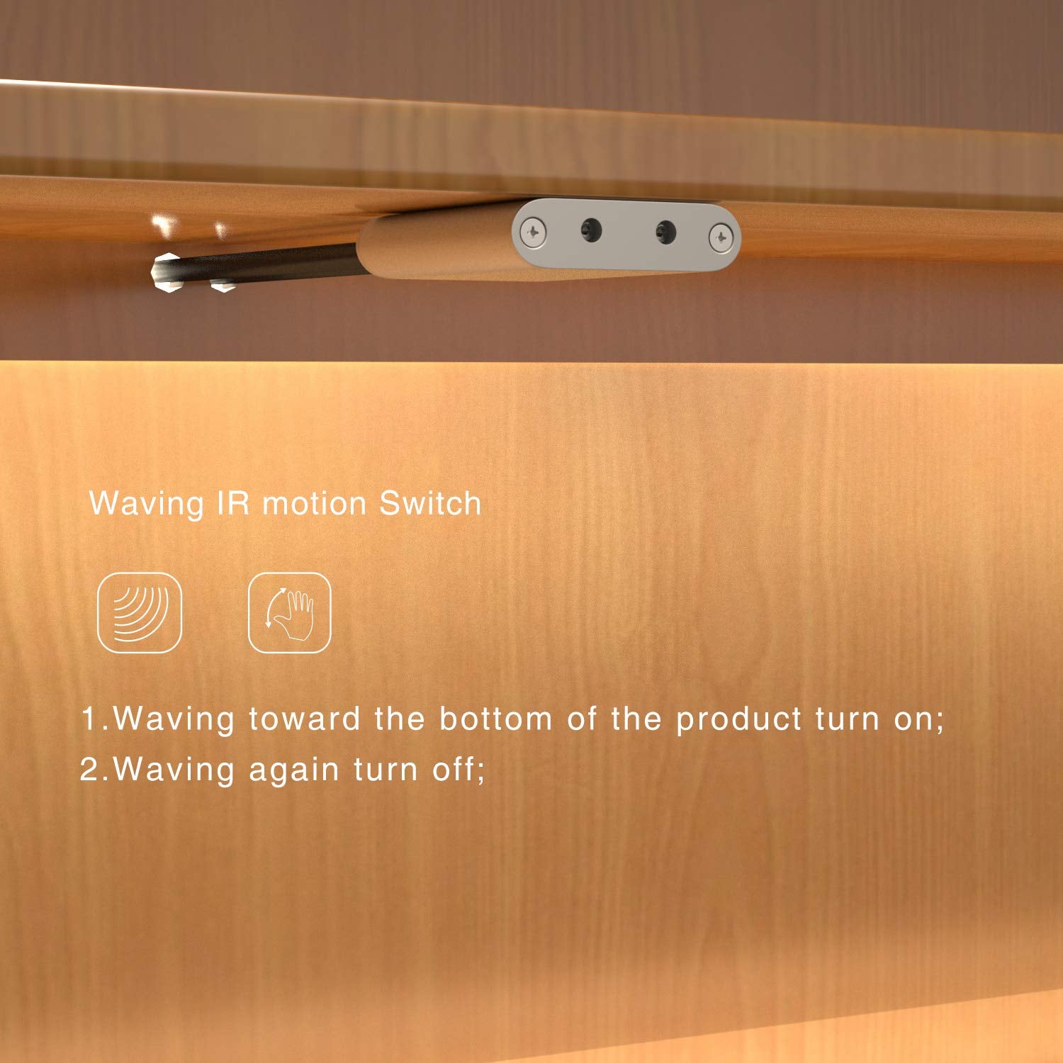 Sensky 12V 24V Dc Hand Waving On/Off Sensor Switch Touchless Wave Motion Activated Sensor For Led Cabinet Light, Led Strip Light