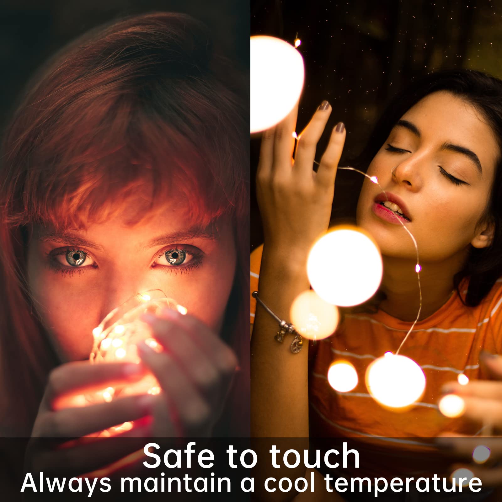 12 Pack Fairy Lights Battery Operated String Lights 7 Feet 20 Led Waterproof Christmas Lights Silver Wire Firefly Starry Moon Lights For Bedroom Diy Party Wedding Patio Christmas Multicolor