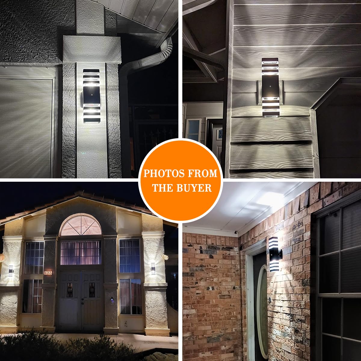 Zsmaiku 6 Pack Dusk To Dawn Outdoor Light Fixture, 14W Ip65 Warm White Sconce, Aluminum