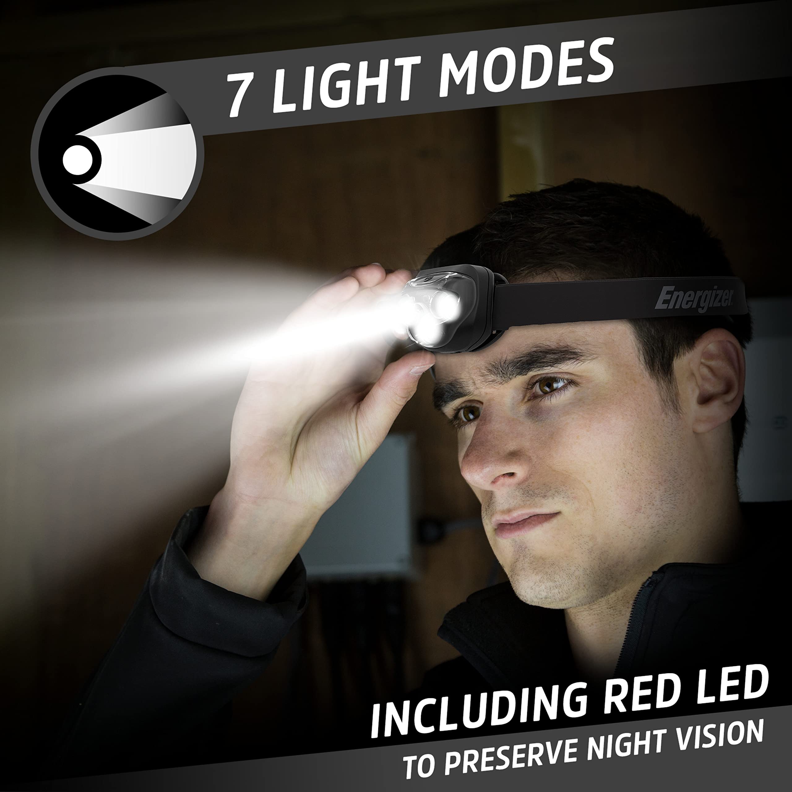 Energizer Led Headlamps Pro260 (4-Pack), Ipx4 Water Resistant Headlamps, High-Performance Head Light For Outdoors, Camping, Runn