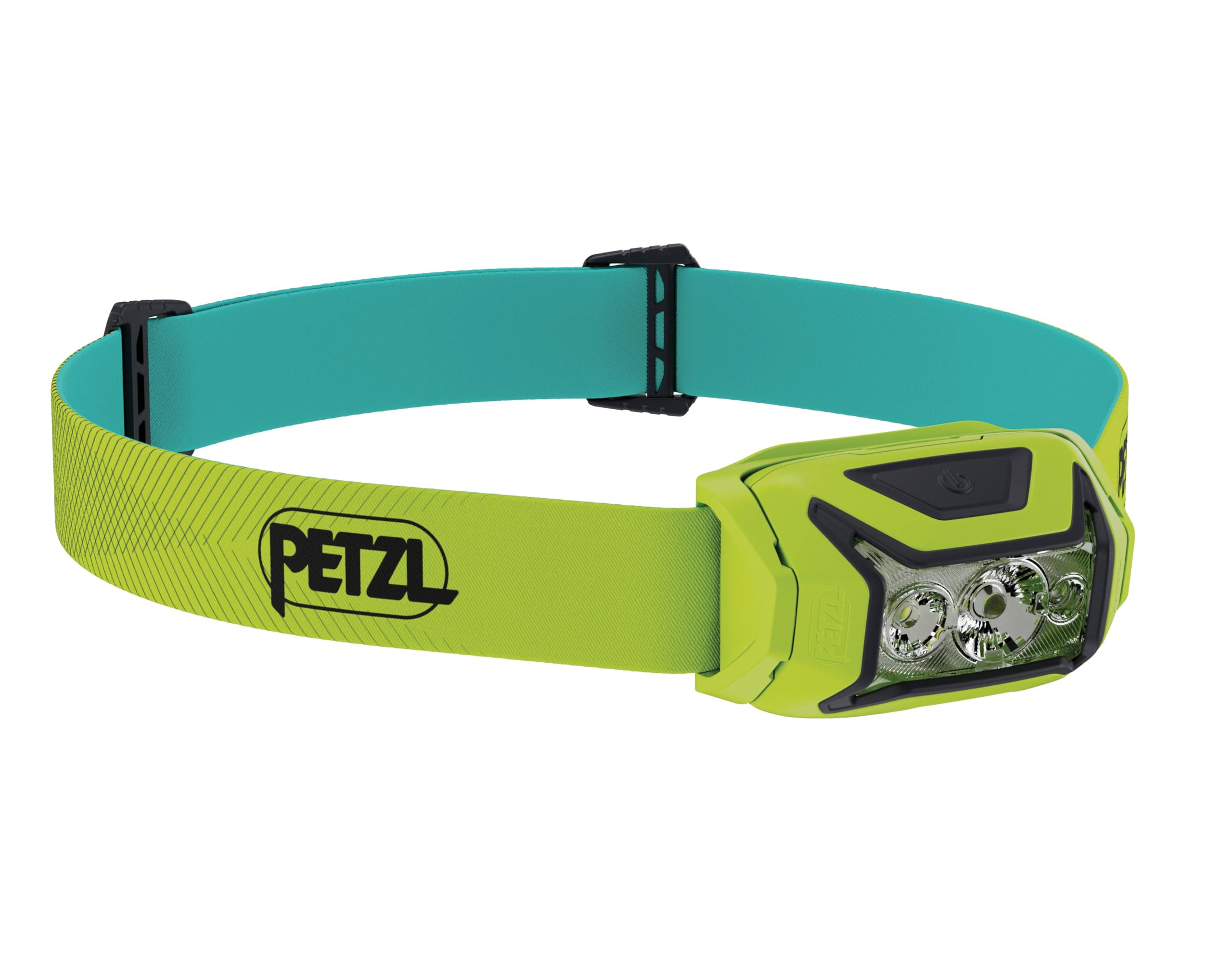 PETZL ACTIK Headlamp - Powerful 450 Lumen Light with Red Lighting, for Hiking, Climbing, Running, and Camping - Green
