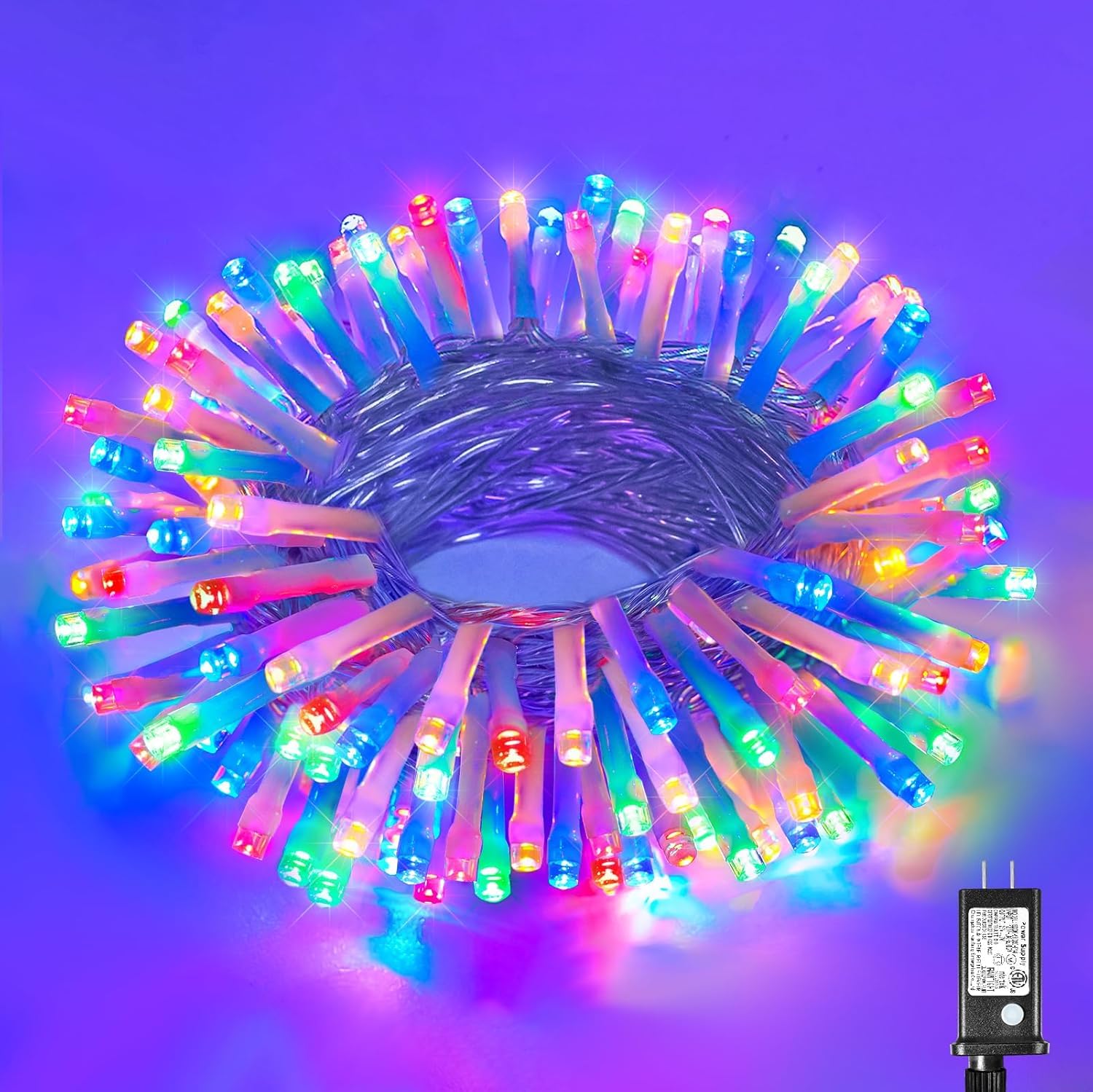 Vivideal 33ft Easter Lights Outdoor Waterproof, 100 LED Pastel Lights for Easter Clear Wire with 8 Modes, Plug in Pastel Fairy S