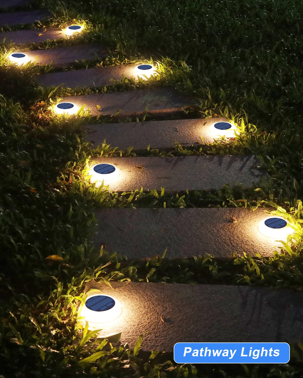 Solar Deck Lights Outdoor Waterproof Led,Warm White Solar Ground Lights,Solar Dock Lights Marine,Solar Driveway Lights Wireless ,Flat Solar Disk Lights For Steps,Porch,Landscape,Pathway,Patio,Yard
