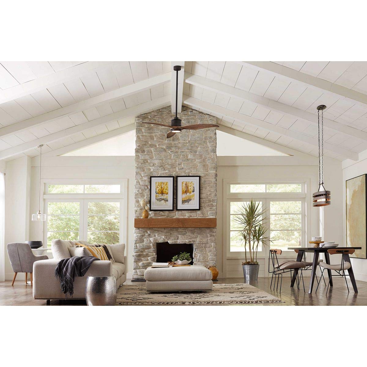 Gulliver Collection 4-Light Coastal Linear Chandelier Light Graphite