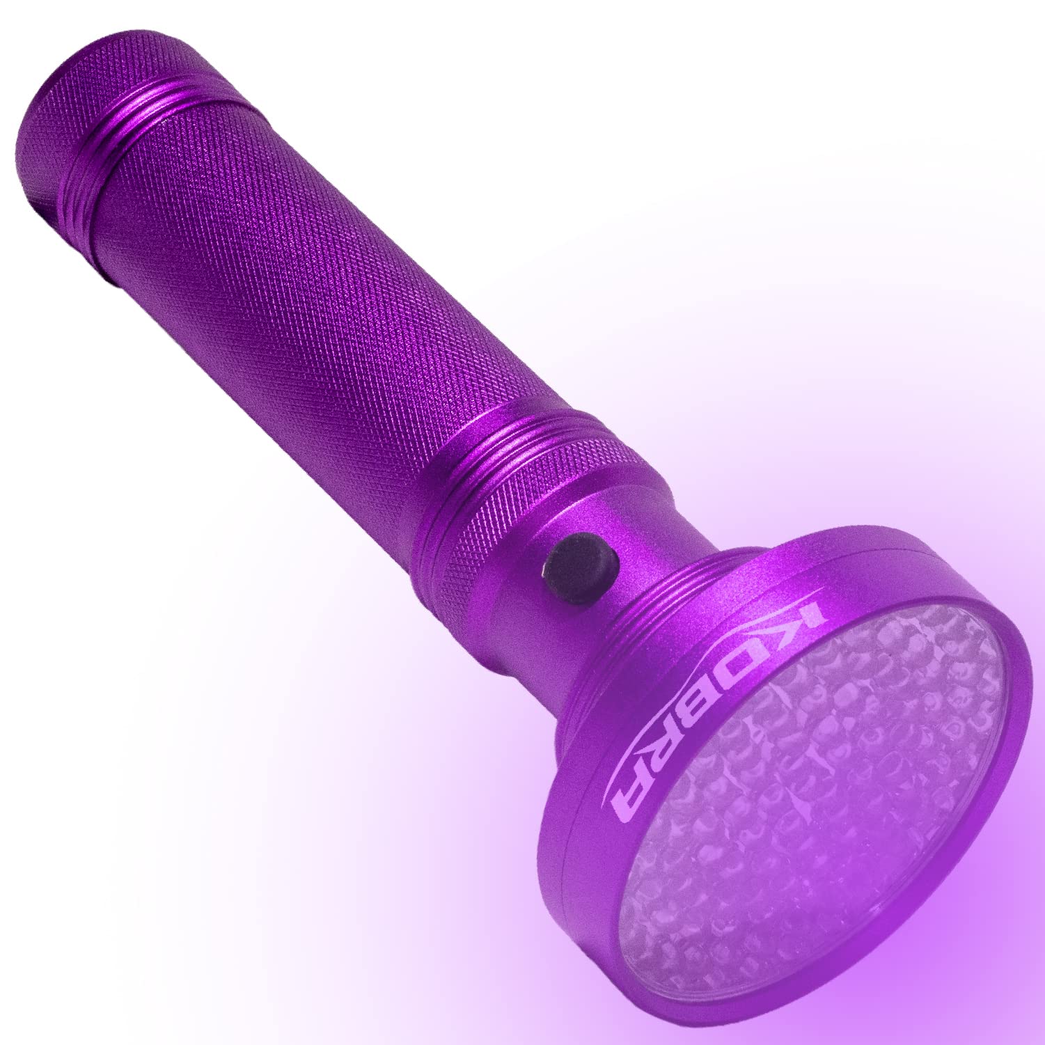 KOBRA Black Light Flashlight 100 LED, Ultra Intensity 18W, Model BLFL-PRNT, Purple, for Home & Hotel Inspection, Pet Stains