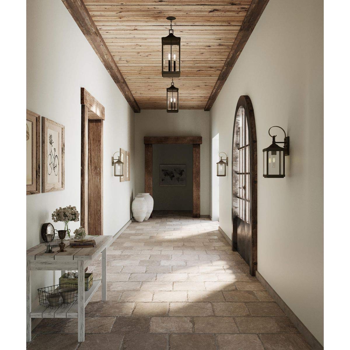 Progress Lighting Gibbes Street Collection 1-Light Outdoor Wall Lantern Antique Bronze Aluminum Model P560021-020