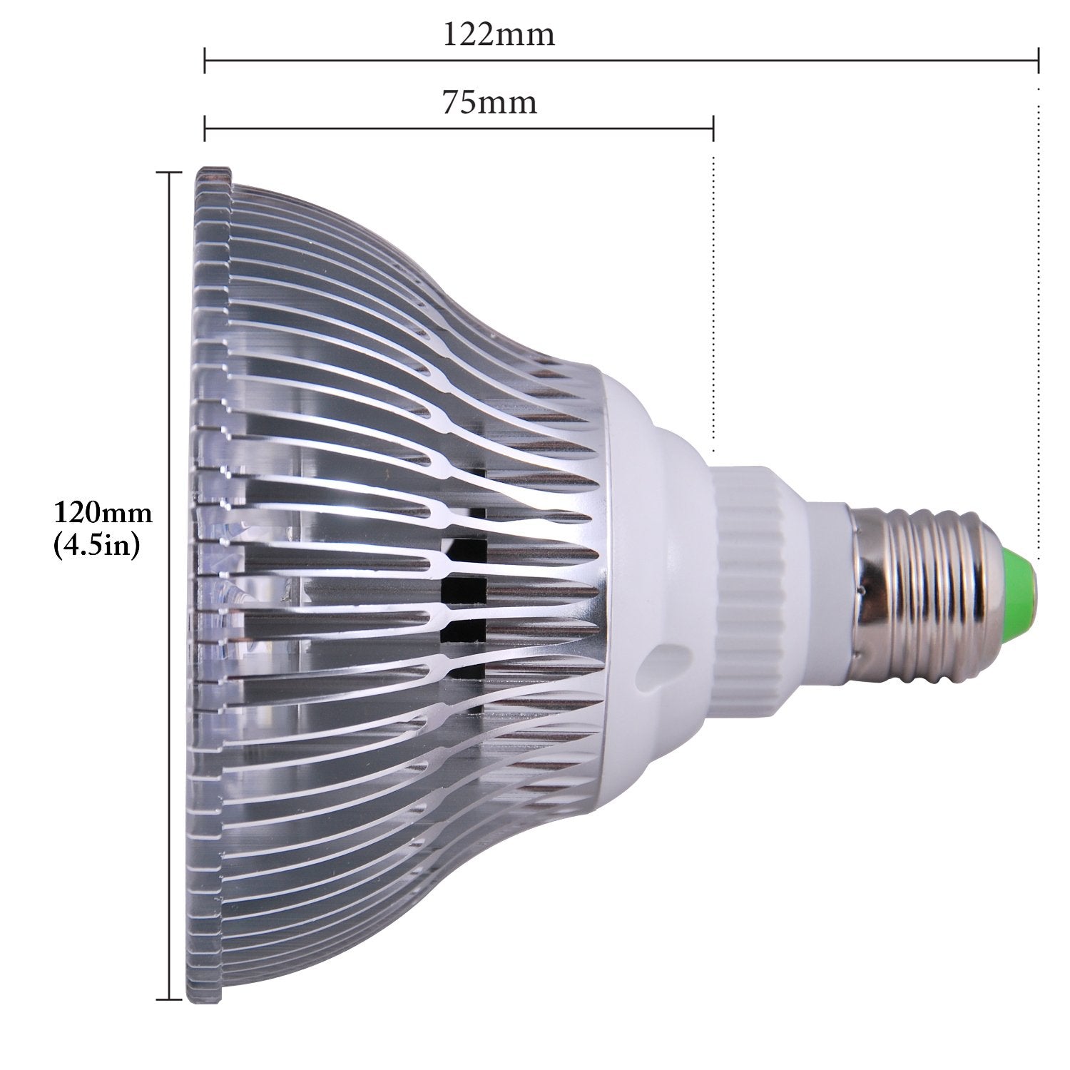 ABI LED Light Bulb PAR38-THRPY-B, 54W, Deep Red 660nm, 1 Count
