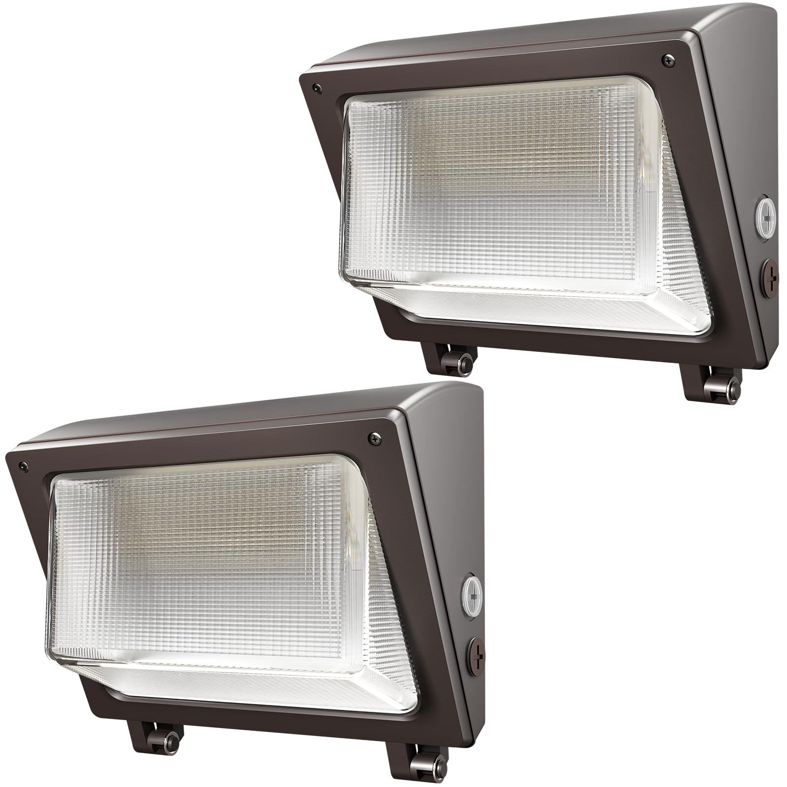 SLAclite LED Wall Pack Light 120W/96W/72W with Dusk to Dawn Photocell 18000LM 1000W Equiv. 6000K/5000K/4000K Daylight Outdoor Security Lighting Commercial Wall Mount Lights for Warehouse Yard - 2Pack