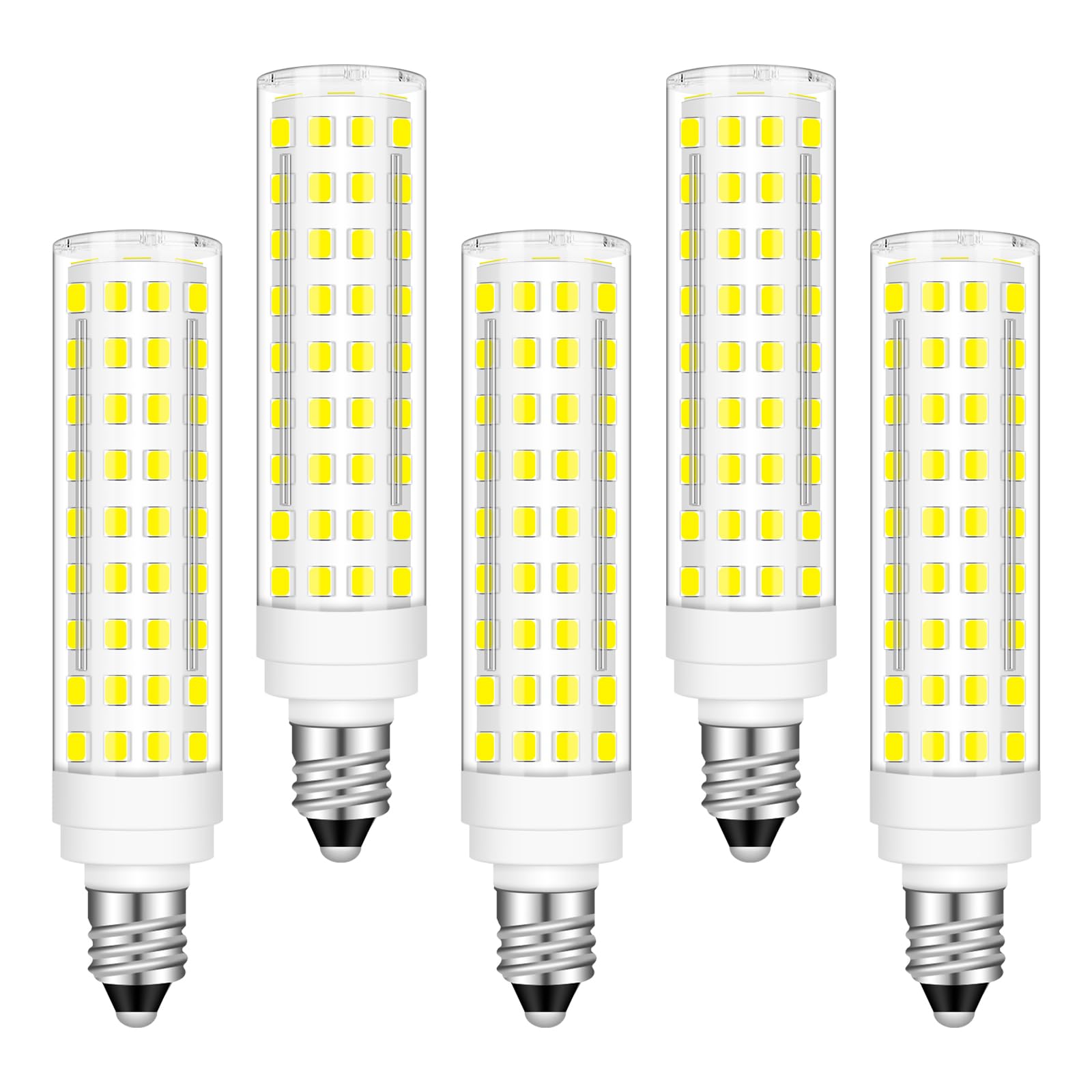 Trijzhou Jde11 120V 100W Equivalent Halogen Candelabra Bulbs 950Lm Dimmable E11 10W Daylight White 6000K Energy Saving T4 Mini B