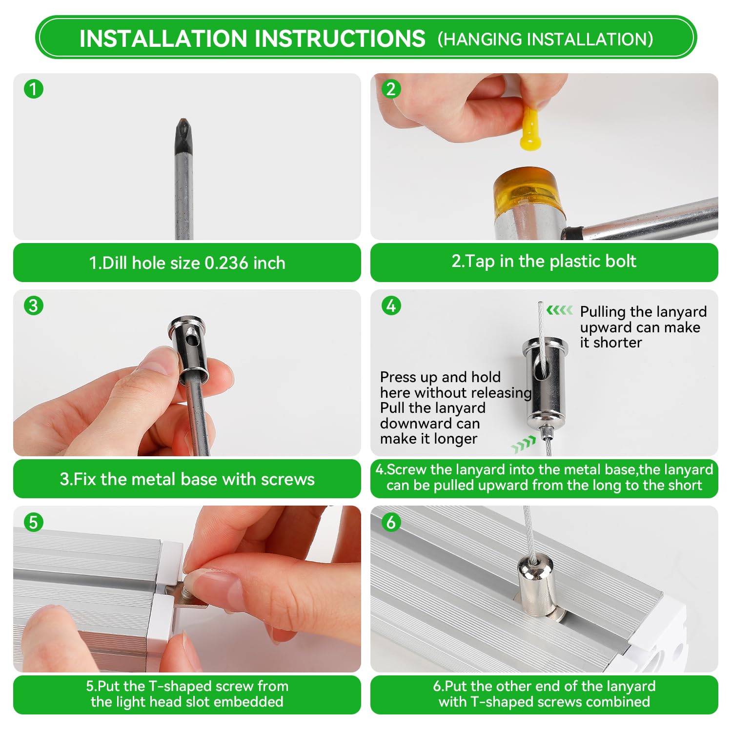 Skymoatled T12 LED Shop Light 130W 8FT 5000K Daylight White, 20800LM, 6-Pack, Aluminum, Linkable for Garage & Workshop