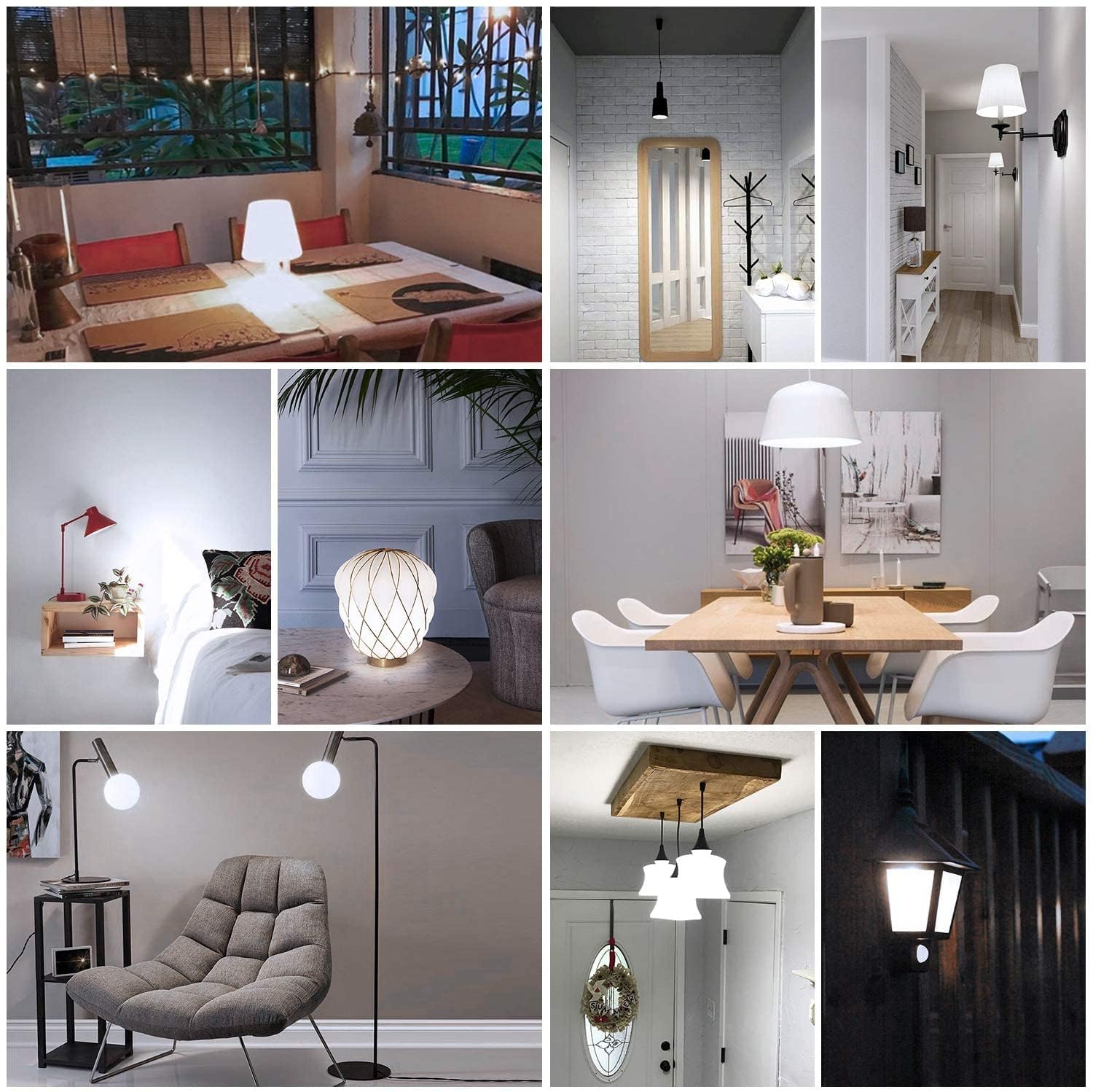 MAXvolador A19 LED Light Bulbs, 1500LM, 100-125W Equivalent, 5000K Daylight White, 13W, E26 Base, Non-Dimm