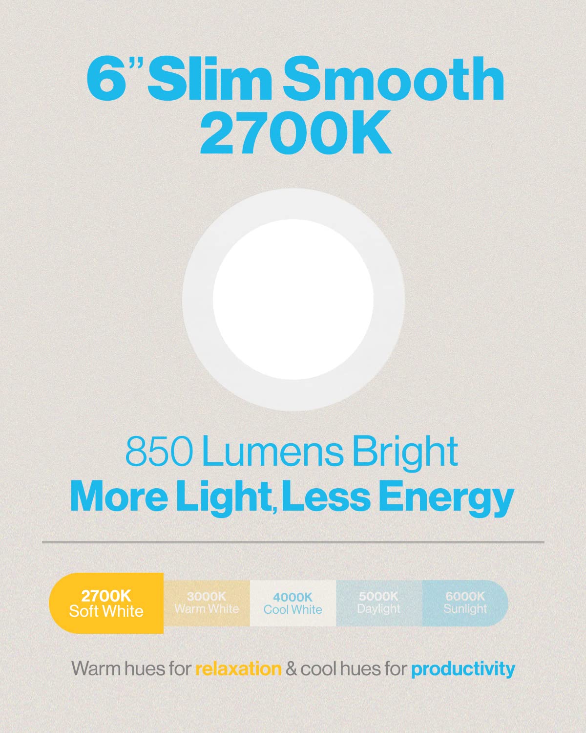 Sunco Lighting 16 Pack 6 Inch Ultra Thin Led Recessed Ceiling Lights, Smooth Trim, 2700K Soft White, Dimmable, 14W=100W, Wafer Thin, Canless With Junction Box - Energy Star