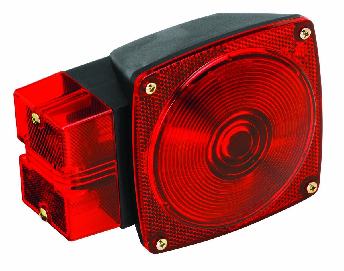 Wesbar Left Hand Submersible Tail Light - Red, Over 80-Inch, Combination, Model 2523024