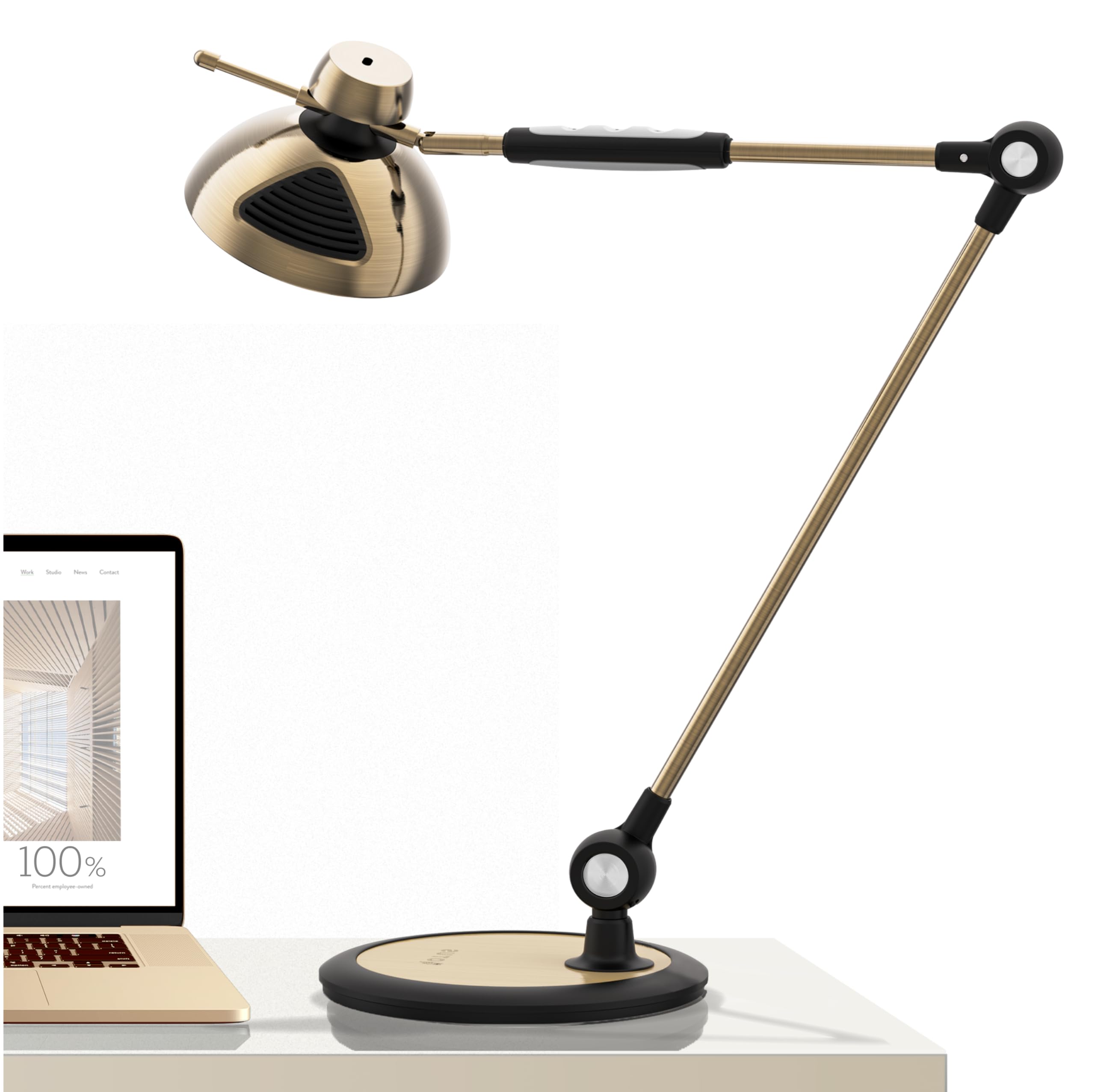 OTUS Desk Lamp Gesture Control with Adjustable Swing Arm, Desk Lamps for Home Office, 12 Brightness, 3 Color Modes, Memory, Eye 
