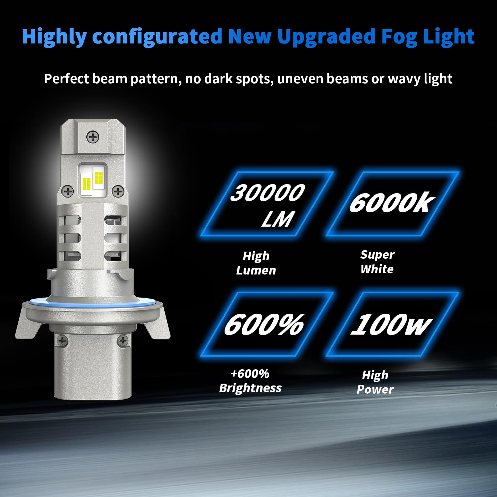 rimthin H13/9008 Fog Bulb, 6000K Cool White, Pack of 2, H13 Size