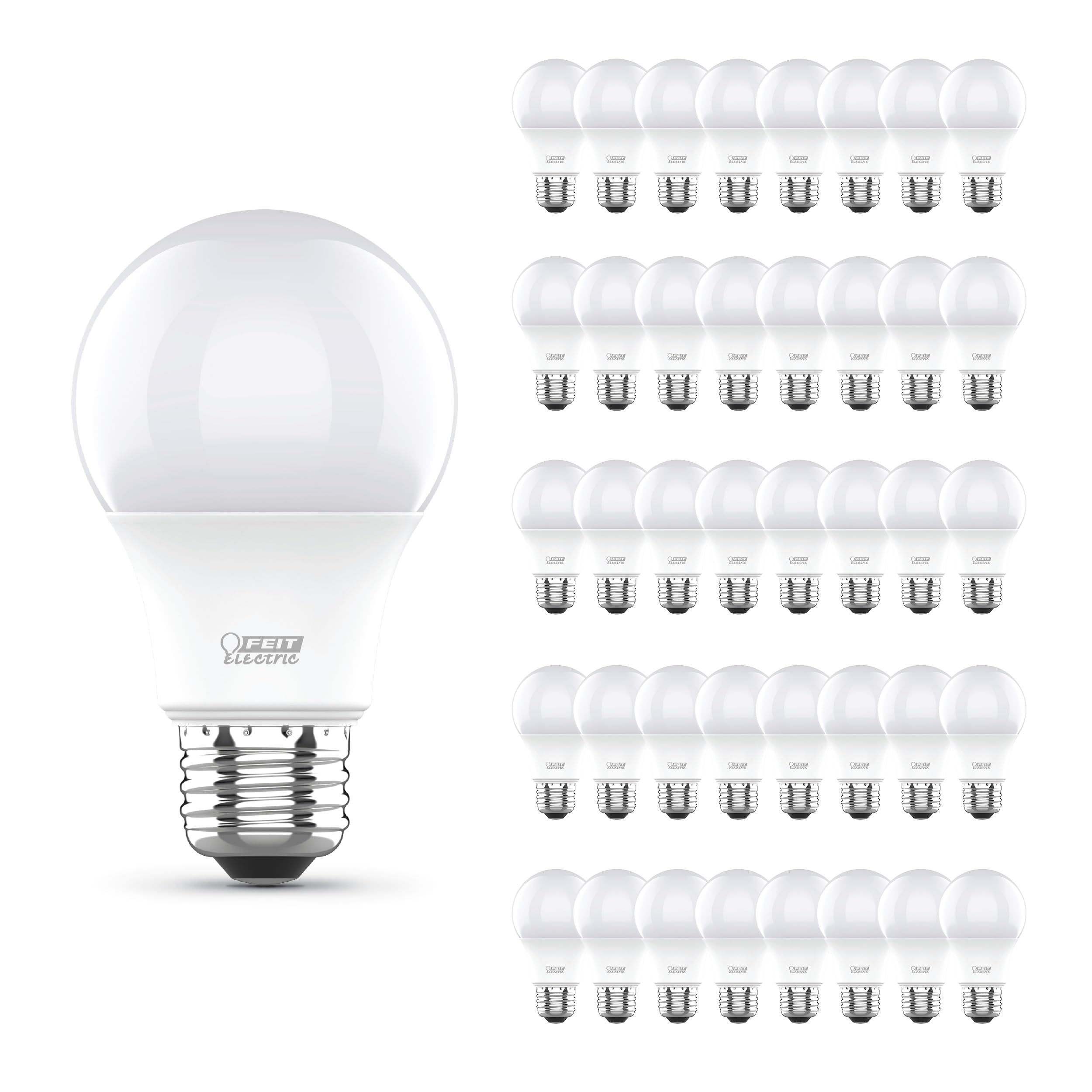 Feit Electric A19 Led Light Bulbs, 60W Equivalent, Non Dimmable, 800 Lumens, E26 Standard Base, 3000K Warm White, 10 Watts, 80 C