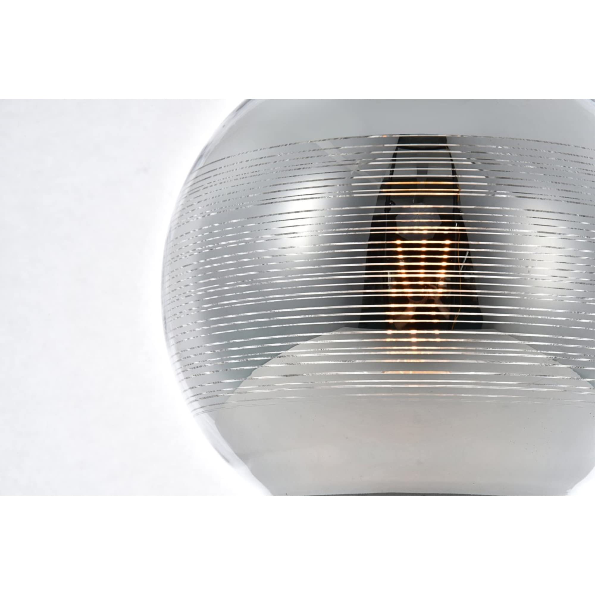 Elegant Lighting Living District Reflection Collection Pendant D9.5in H9.5in Lt:1 Chrome Finish