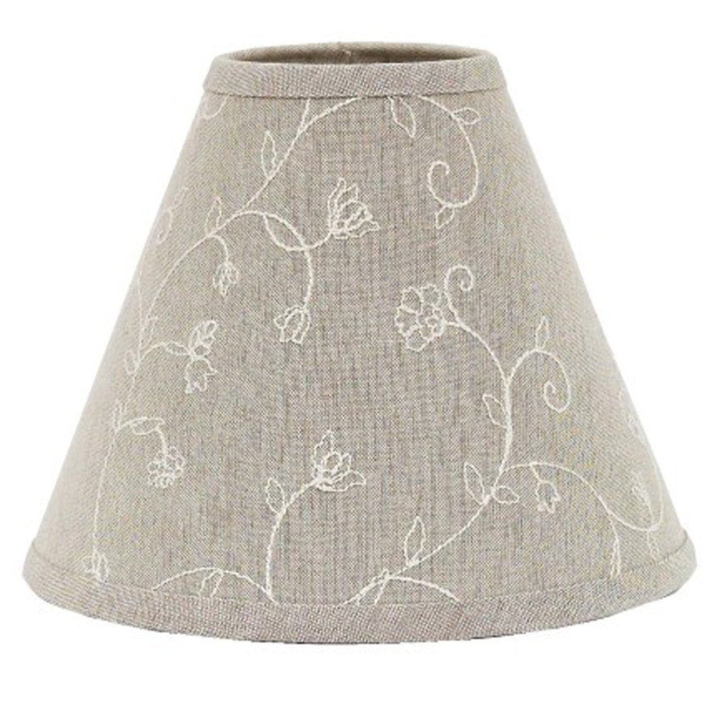Home Collection By Raghu Candlewicking Taupe Lampshade, 16''