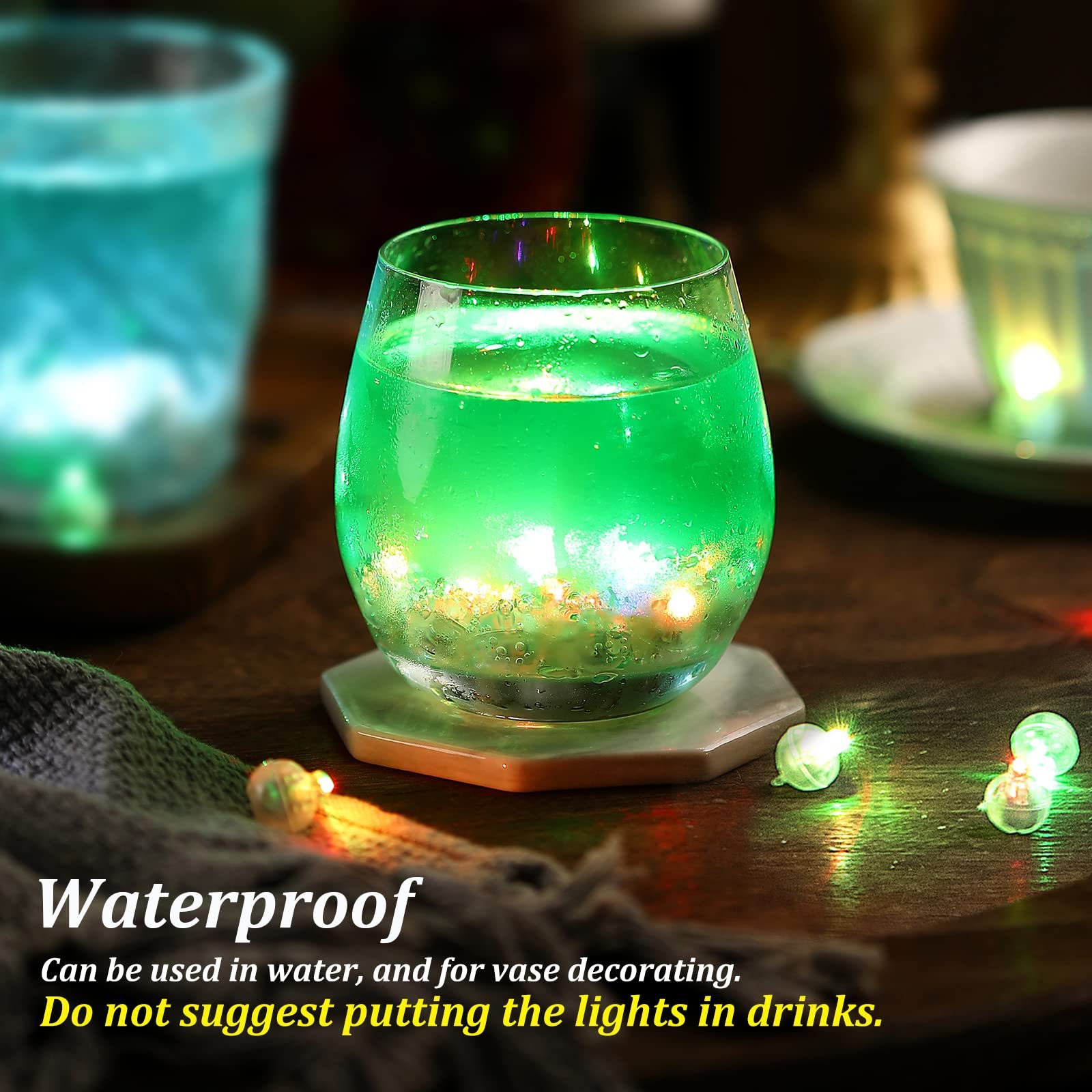 Aogist LED Mini Lights - 200PCS Green Balloon Lights for Indoor/Outdoor Events, Weddings, Parties, Halloween, Christmas, Model A01-Mini