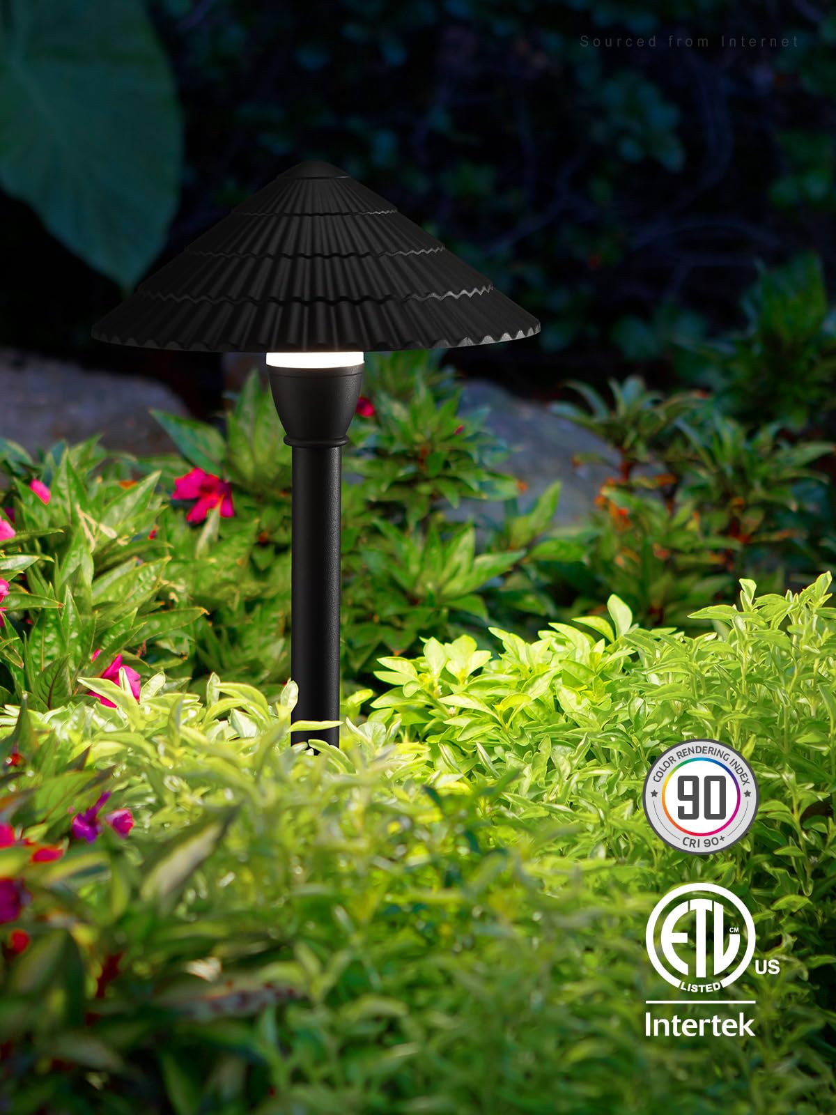 LEONLITE Low Voltage Landscape Lights, 3W 12V, IP65 Waterproof, Aluminum, Cool White 4000K, Pack of 4, Model 76860