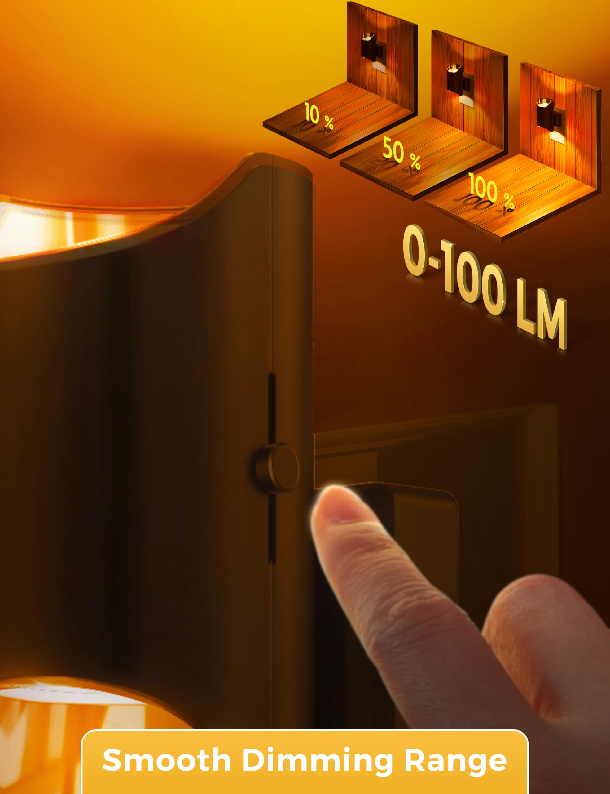 L Lohas Led Night Light, Amber Night Light, Dimmable Night Light, Light Sensor, Soft Night Light, Yellow Night Light, Sleep Ligh