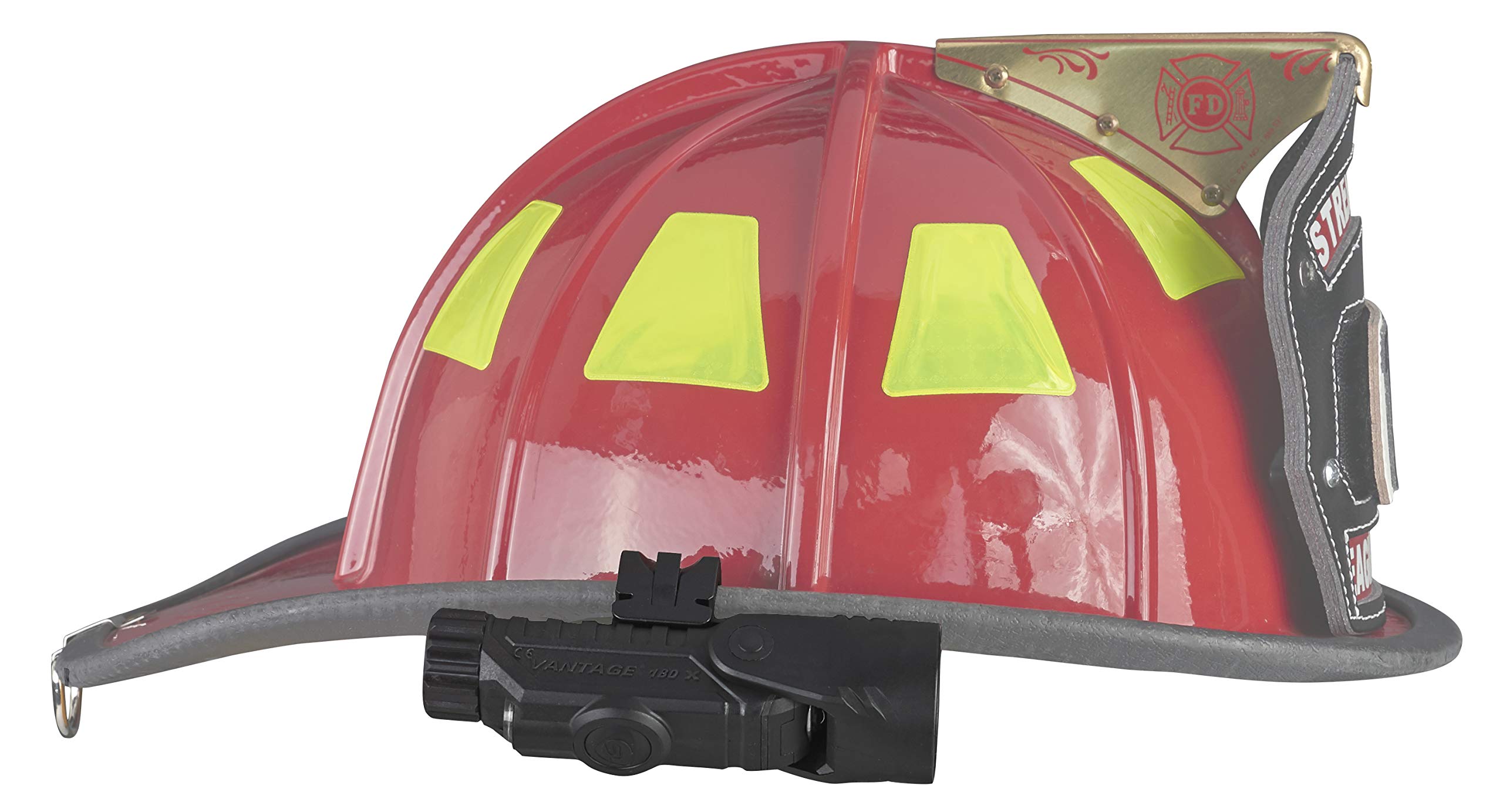 Streamlight Vantage 180 X Firefighter Flashlight with Helmet Bracket, Black, Model 88903, Standard Size