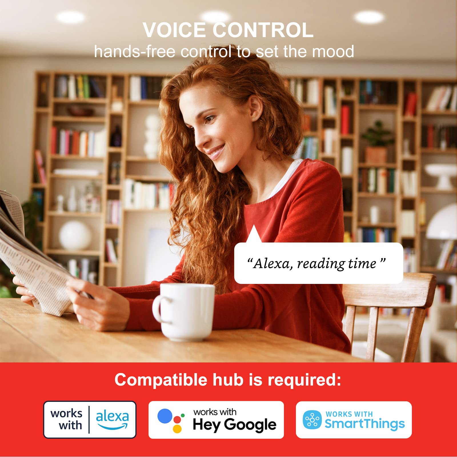 Sengled Zigbee Br30 Smart Bulb, Works With Smartthings And Echo With Built-In Hub, Voice Control With Alexa And Google Home, Hub