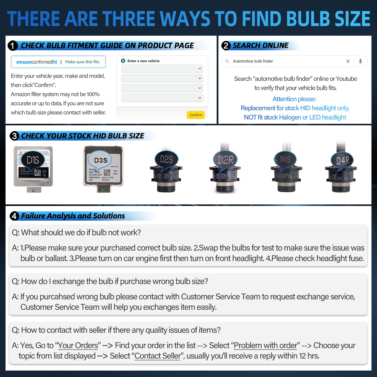 Dmex D2S - 35W - 6000K Cool White Xenon Headlight Hid Bulbs 85122 66240 66040 66240Cbi Replacement - Pack Of 2