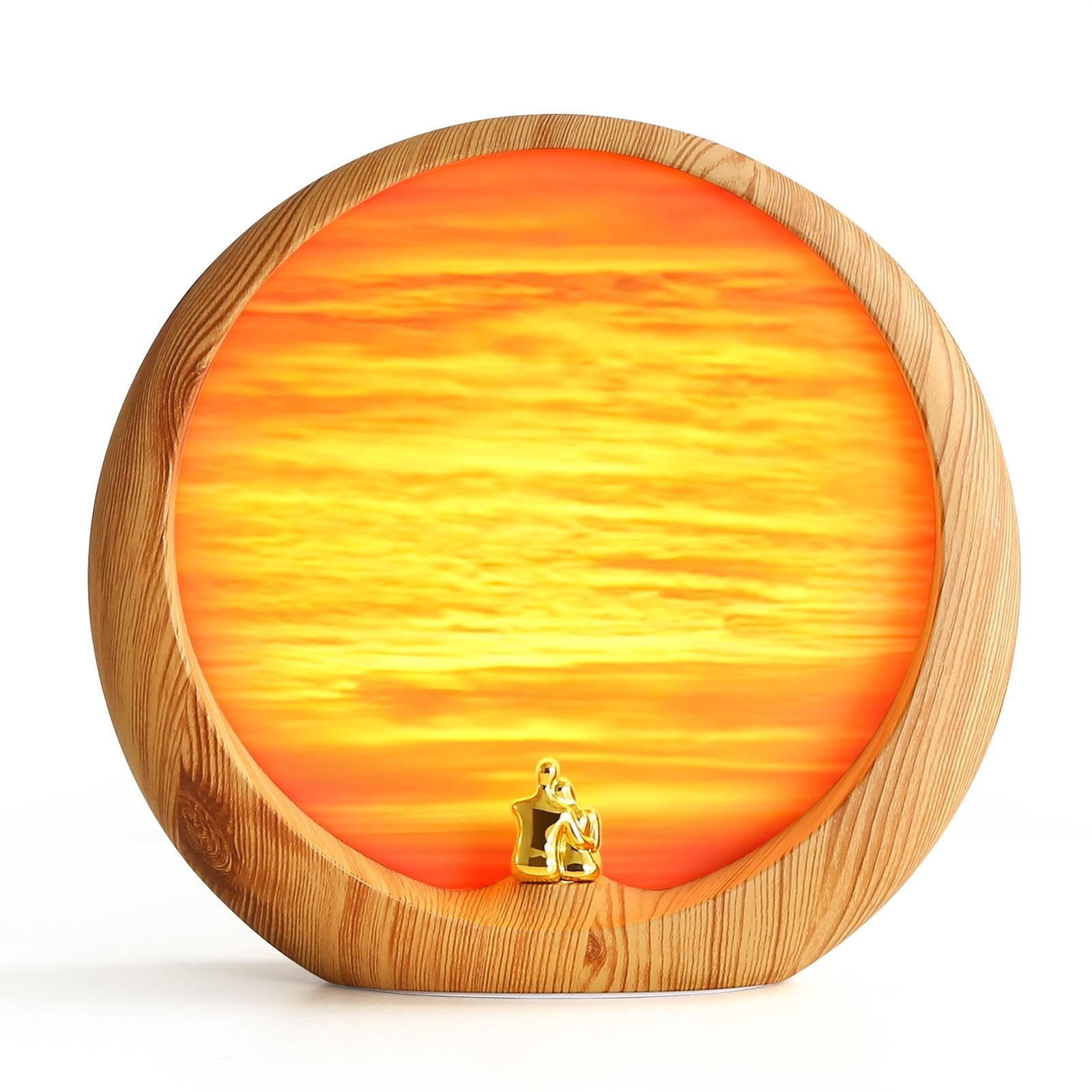 Mamre Golden Sunset Table Lamp - Perfect Gifts For Wedding, Anniversary, Valentine'S Day, Birthdays