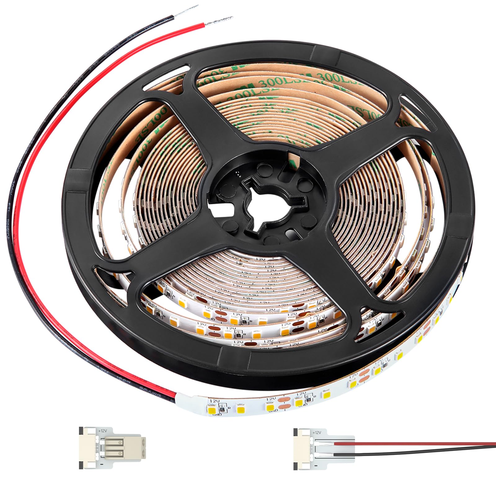 Obeaming Rv Flexible Led Strip Light 12V Dimmable Tape Light 16.4 Ft 600 Leds 2000 Lumen Width 5/16?For Camper Van Motorhome Truck Trailer Interior Lighting  Cri 90+ Indoor Only (3000K)
