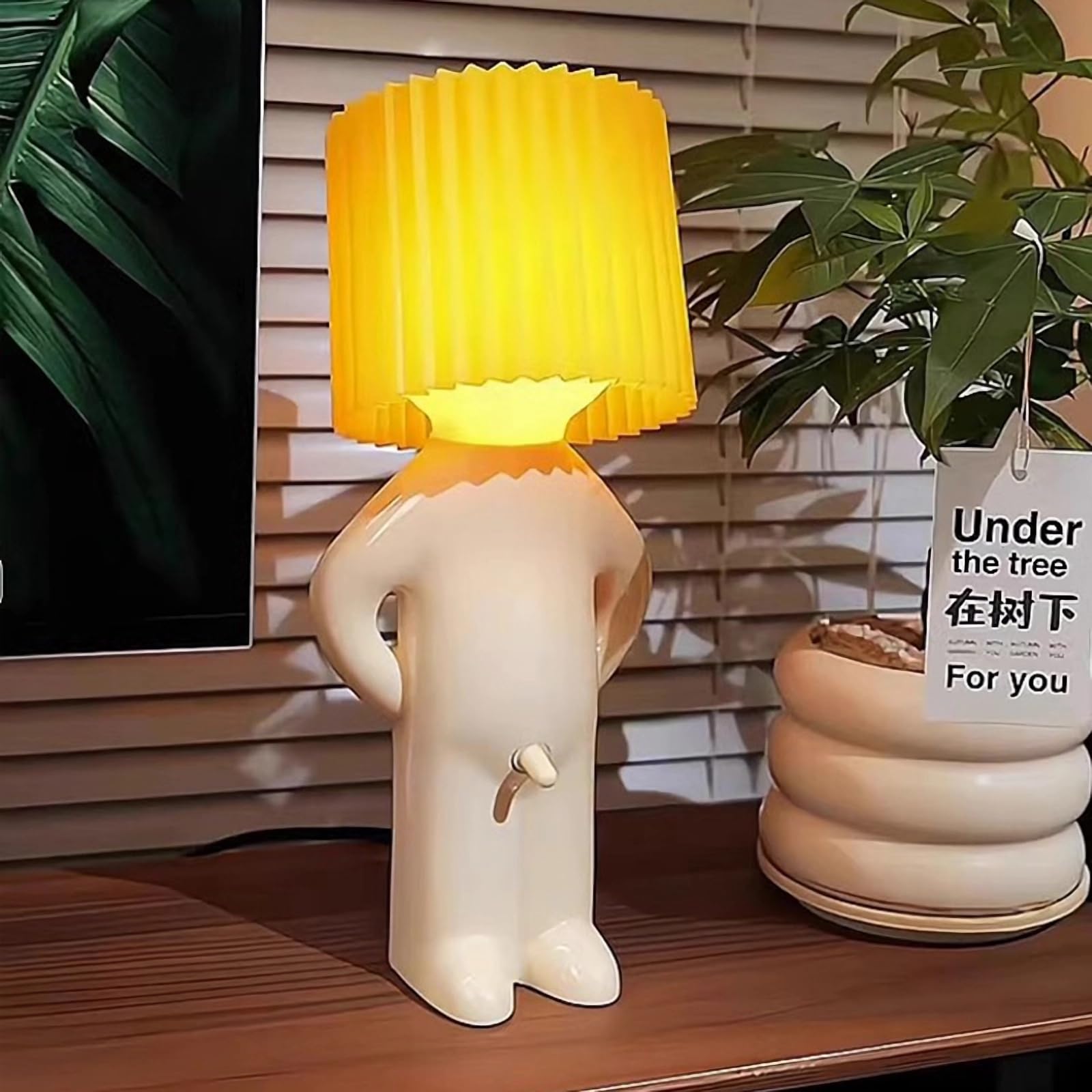 Gifts for Men Women Boyfriend Girlfriend Husband Wife, Funny Birthday Anniversary Gag Gifts, Bedside Table Lamp Night Light, Whi