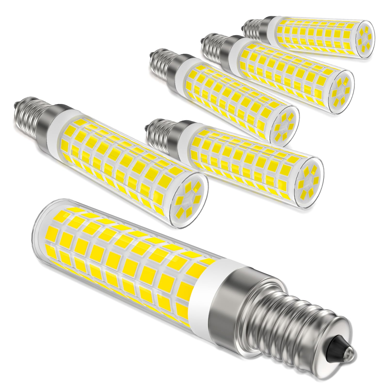 E12 100W Dimmable Replacement Led Candelabra Bulbs C7,4000K Natural White,Ac120V 10W 1000 Lumen T6 E12 Led Chandelier Light Bulb