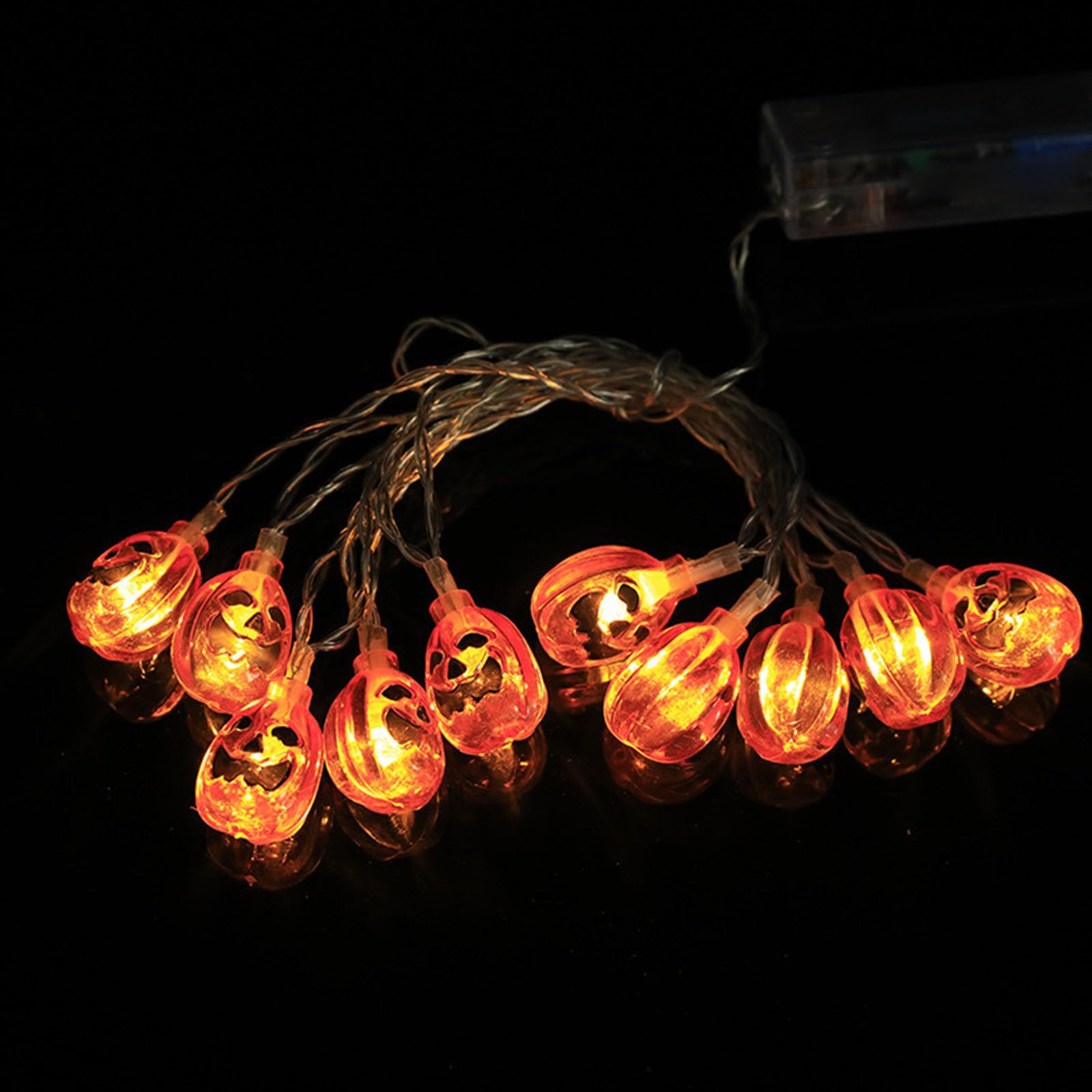 TKYGU Pumpkin String Lights 20ft 30 LED Halloween Decorative Light Pumpkin Decorative String Light String Light Waterproof Hallo