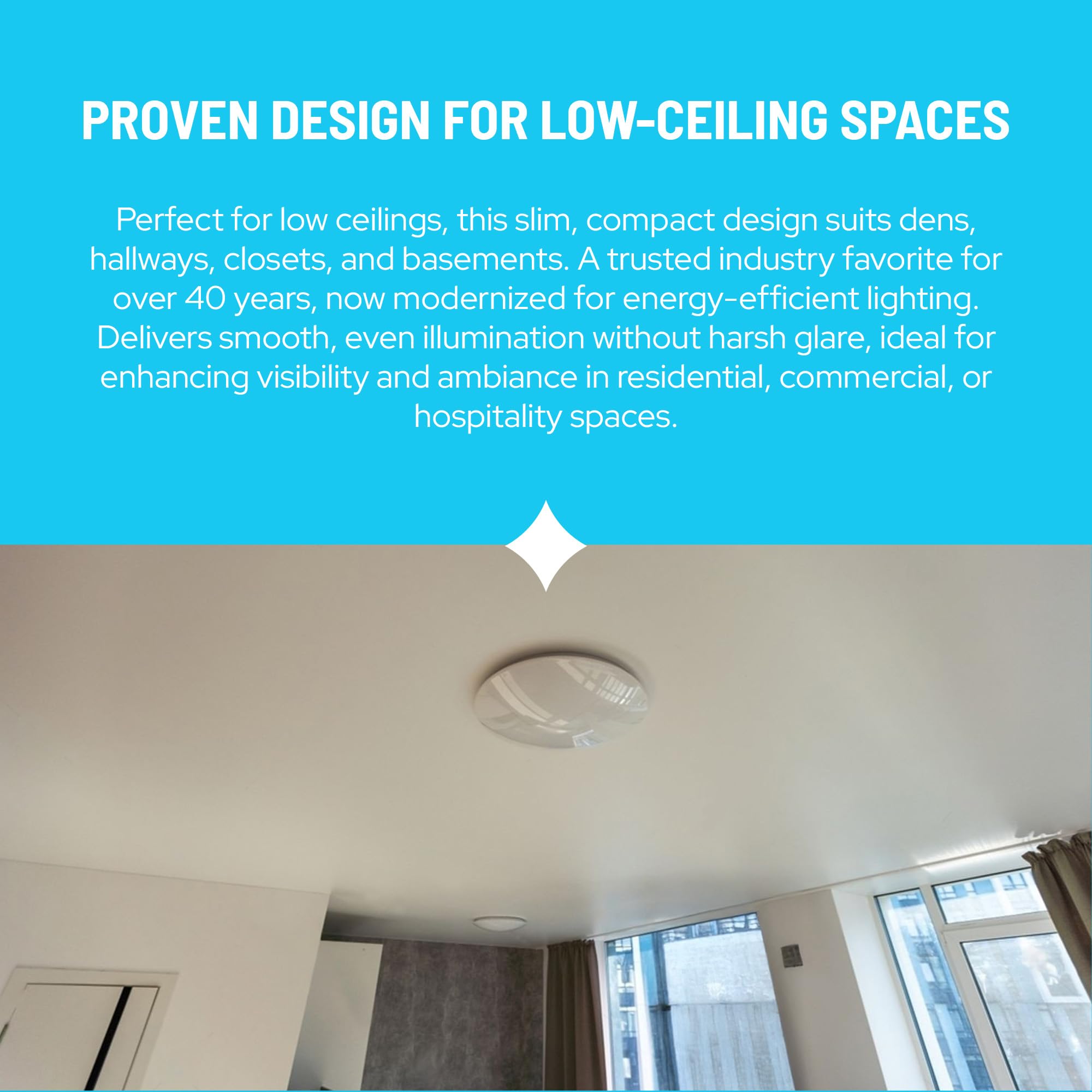 Kastlite 11'' Circline Acrylic Drum Lens | White Lamp Shade Replacement With 9.875'' Od Fitter Neck, 2.375    Height | Ceiling &