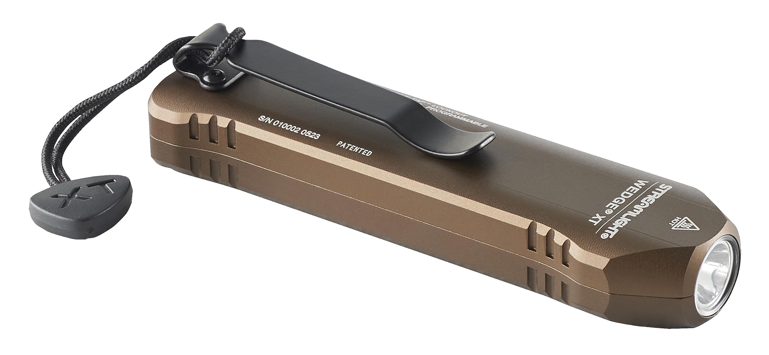 Streamlight 88813 Wedge Xt 500-Lumen Slim Everyday Carry Flashlight, Includes Usb-Cable And Pocket Lanyard, Coyote