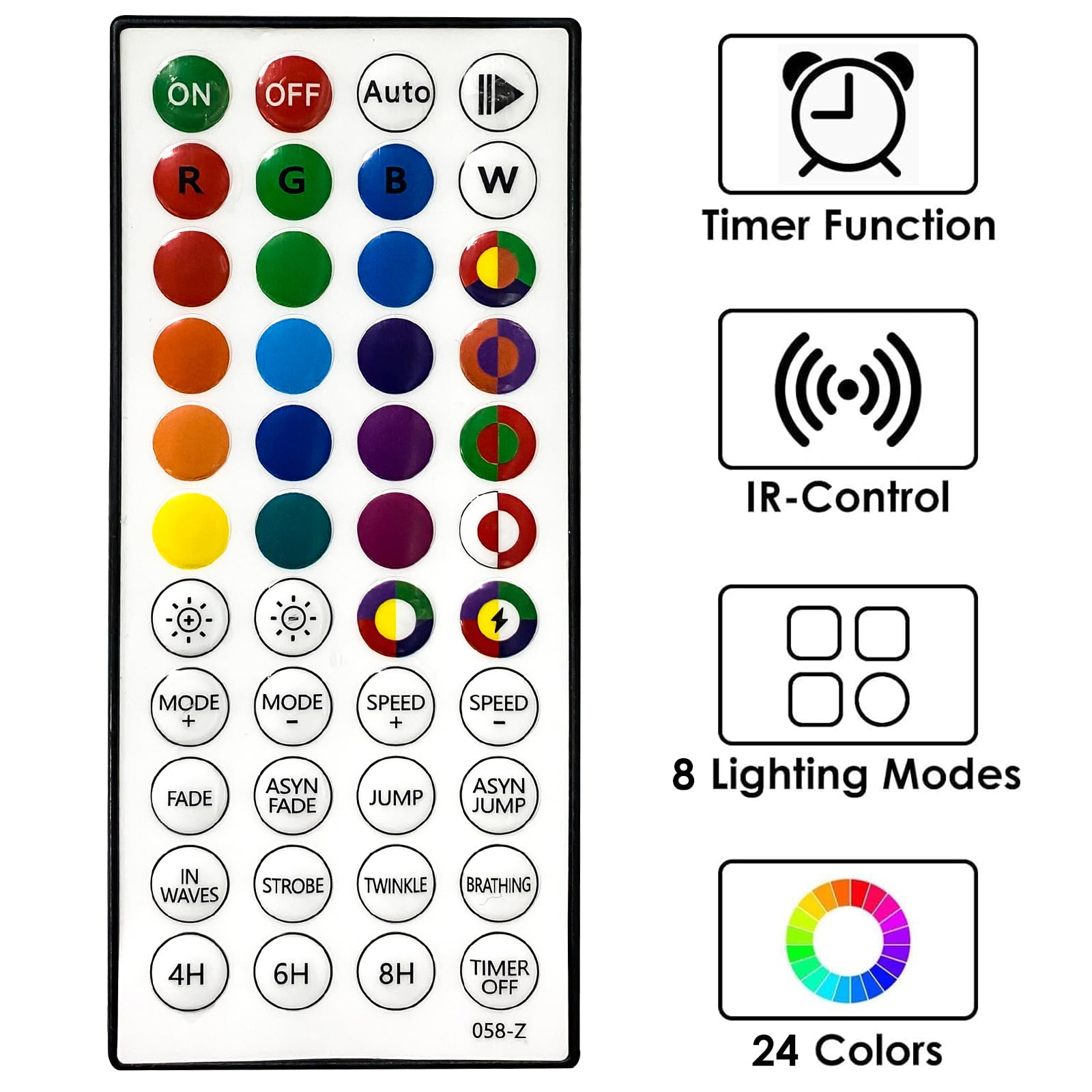 Albelt Smart Color Changing 66Ft 200 Led String Lights With Remote & Timer For Indoor Outdoor Use