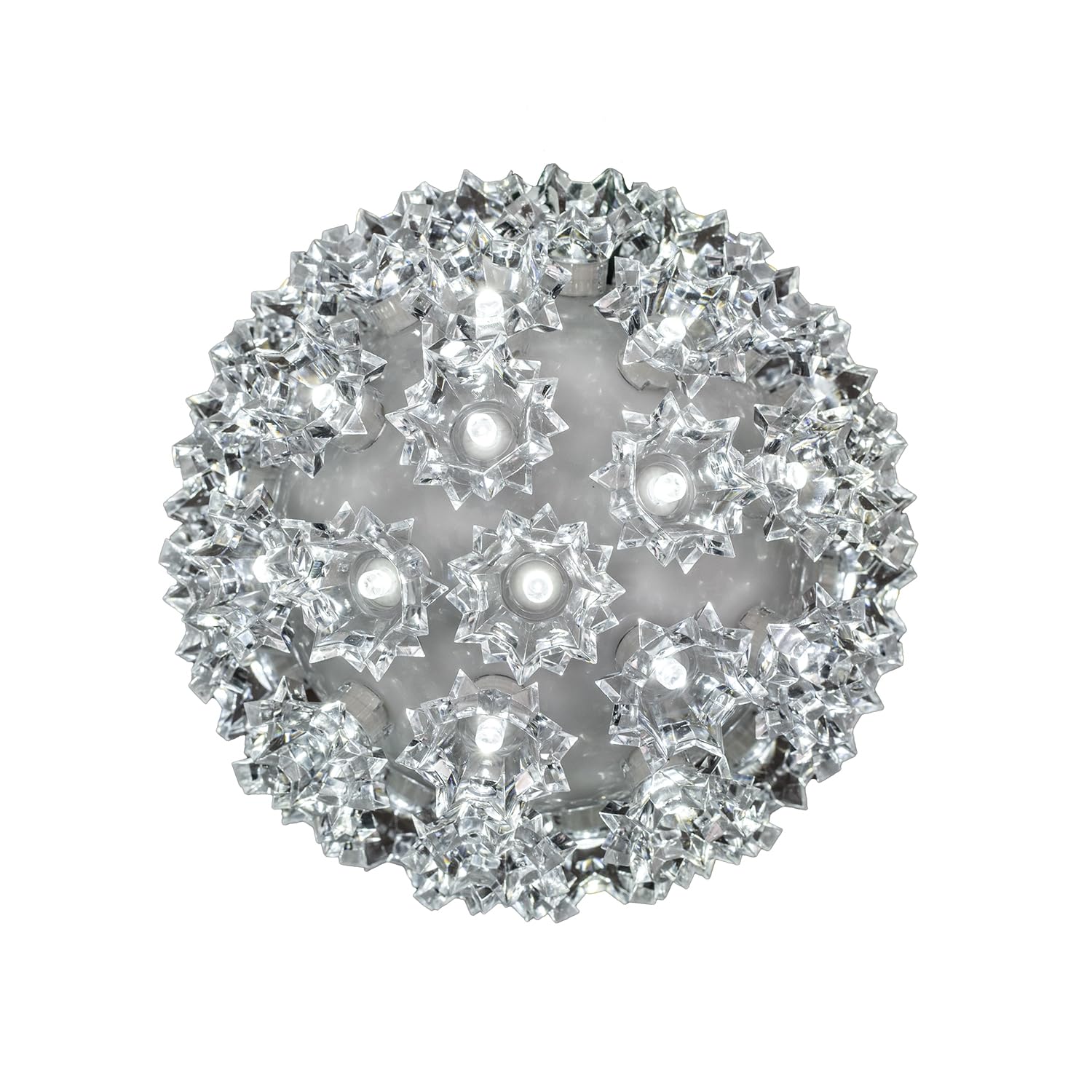 Novelty Lights Outdoor 50 LED Light Sphere, Hanging Tree LED Starlight Sphere 6 Diameter and 5mm Wide Angle Brightness, Outdoor