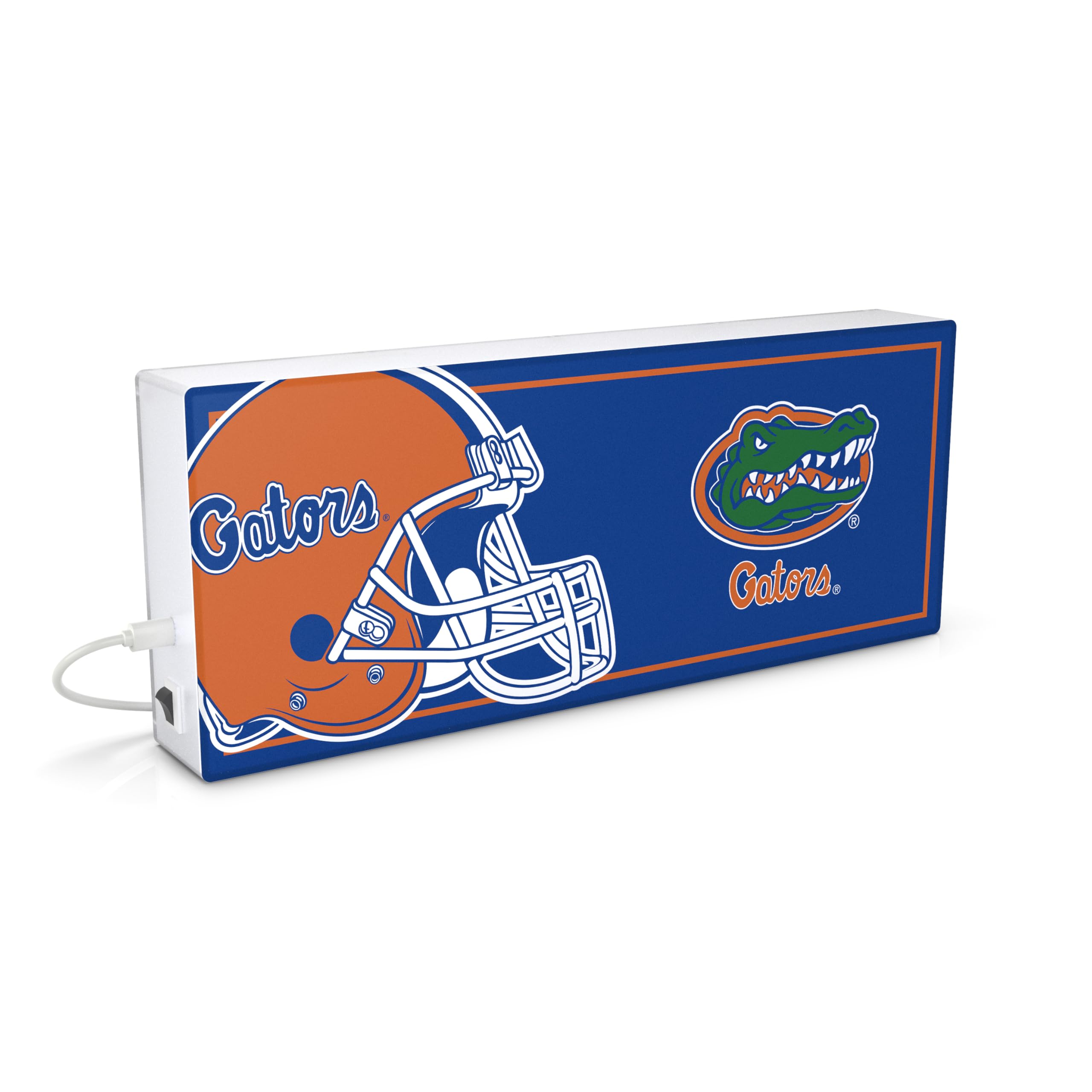 SOAR NCAA LED Ambience Light Box: Elevate Your Space with Officially Licensed Wall D  cor, Florida Gators