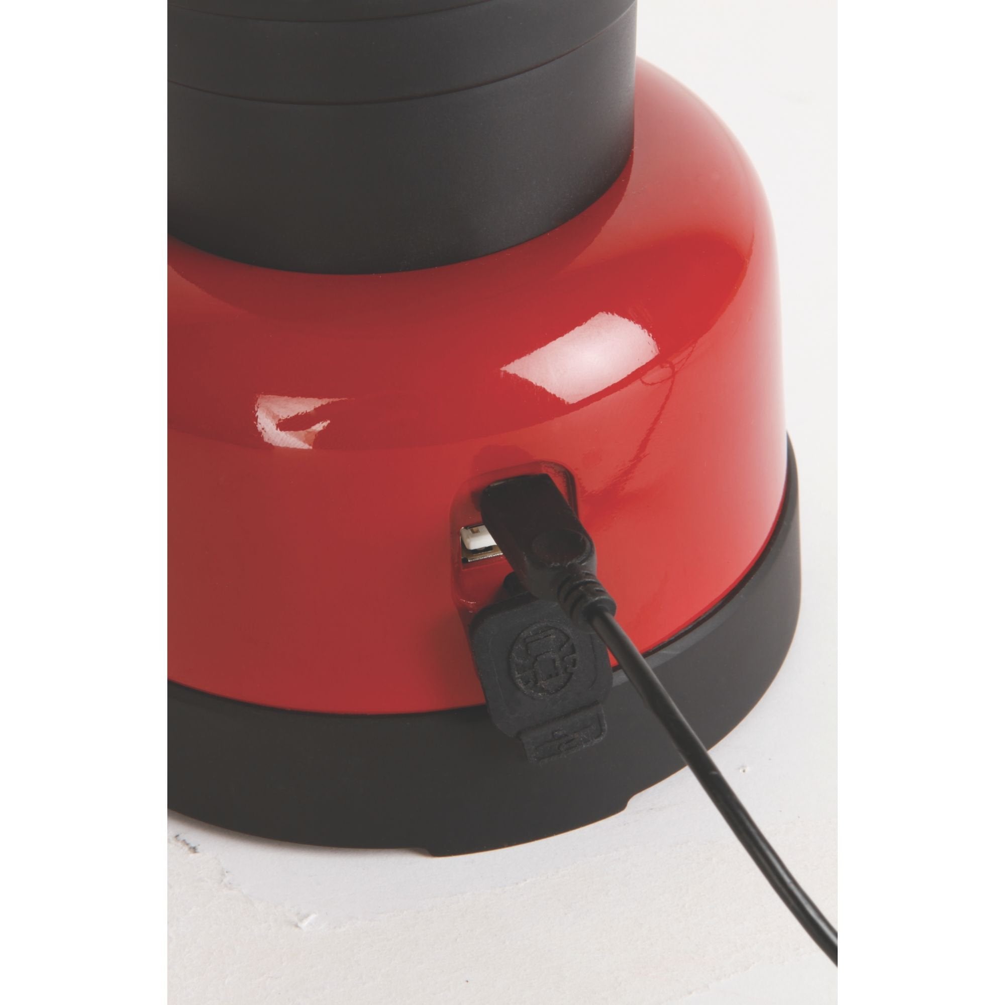 Coleman Classic Rechargeable LED Lantern 400 Lumens, Water-Resistant, USB Charging, Red, One Size, Model 2000020938