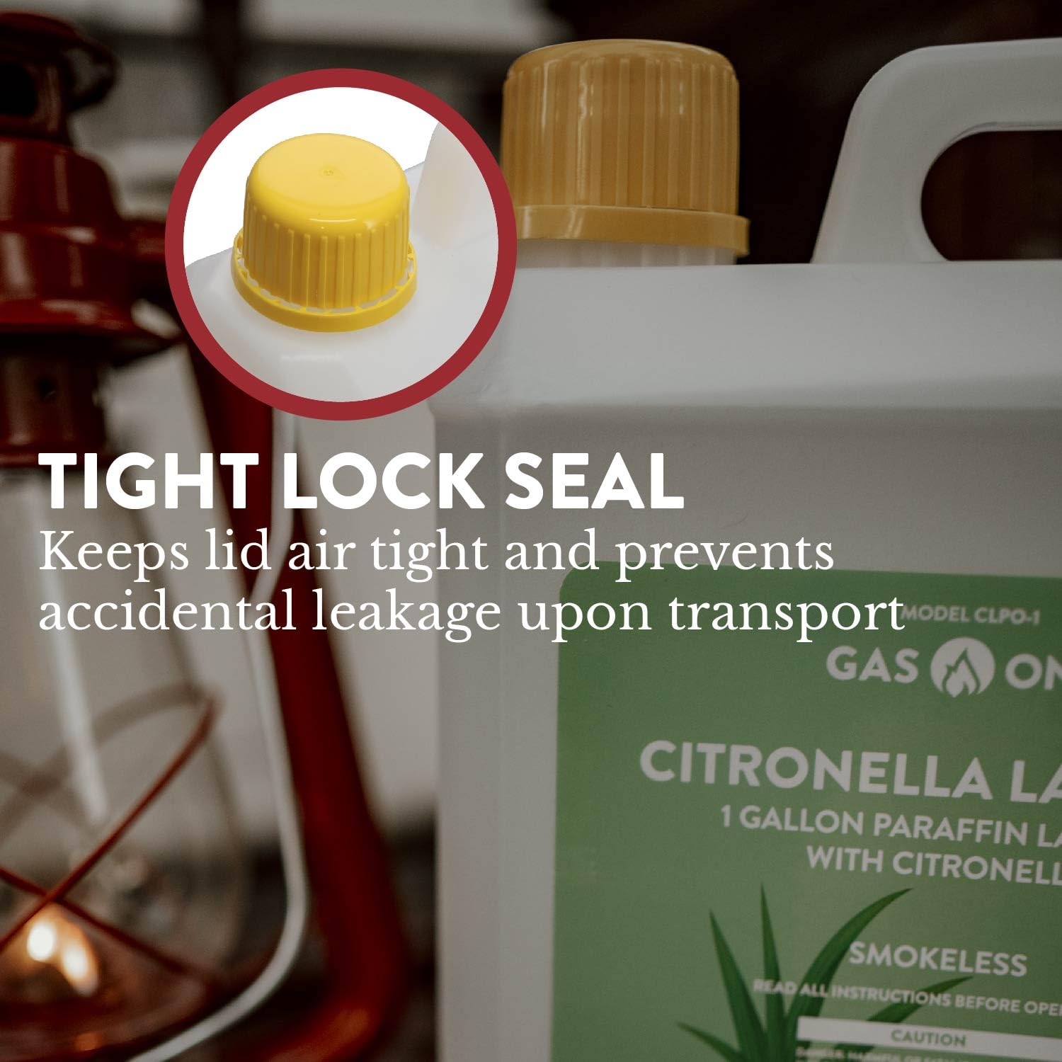 1 Gallon Lamp Oil Torch Fuel - Extra Strength Citronella Oil - Clear Paraffin Lamp Oil - Smokeless & Clean Burning - Ideal for O