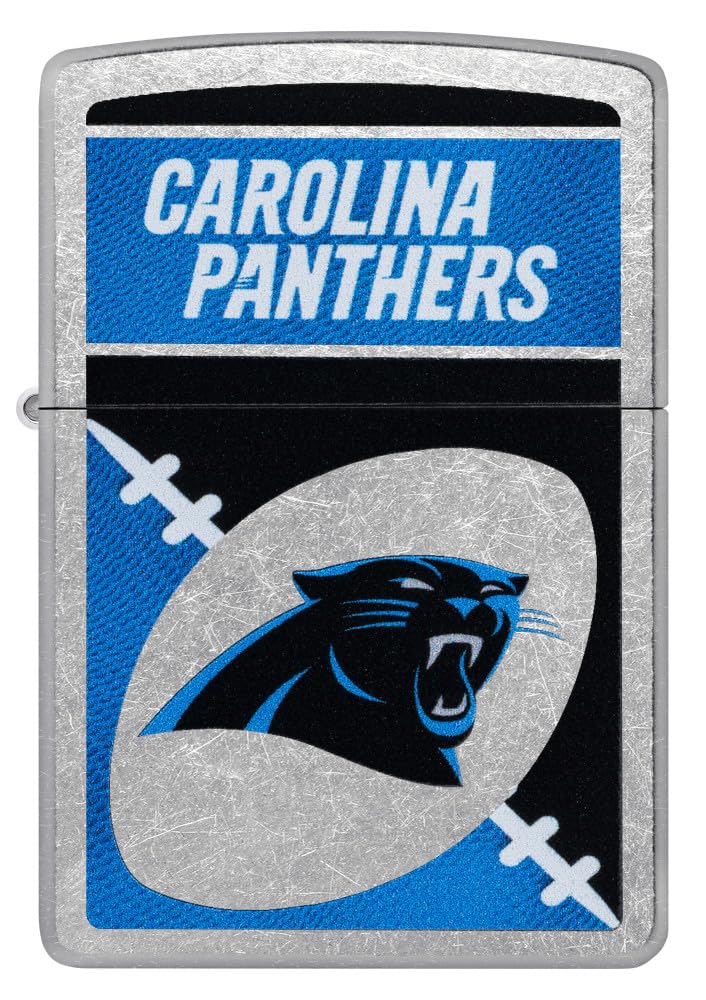 Zippo NFL Carolina Panthers Street Chrome Pocket Lighter