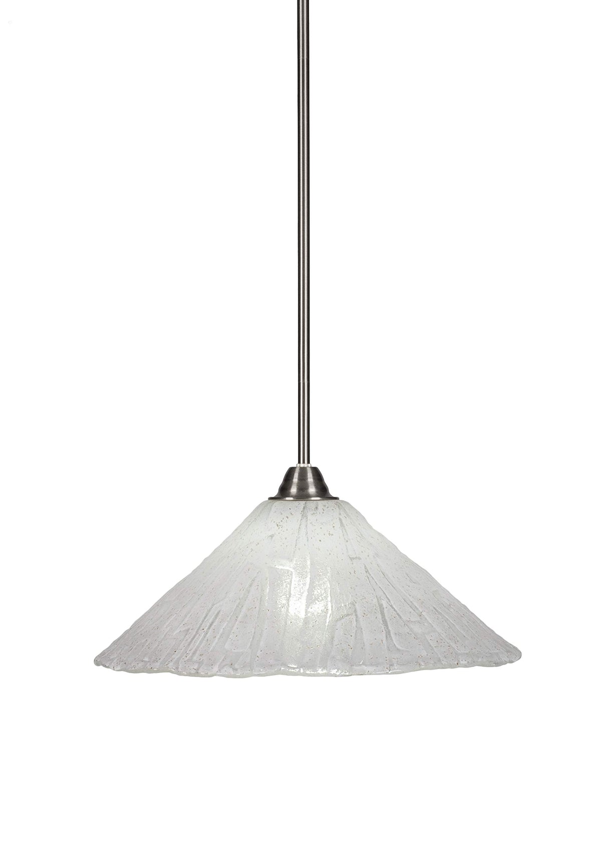 Toltec Lighting Paramount 1 Light Mini Pendant in Brushed Nickel (3401-BN-7195)