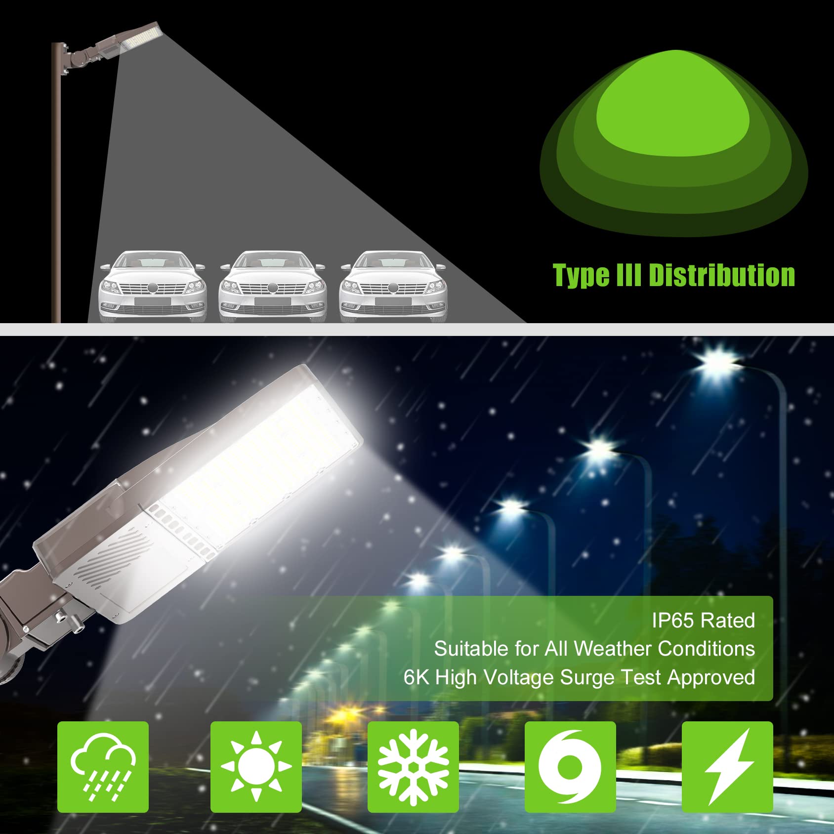 200W Led Parking Lot Light With Photocell Ul Dlc Listed 30000Lm Commercial Led Shoebox Pole Lights Arm Mount Flood Lights Dusk T
