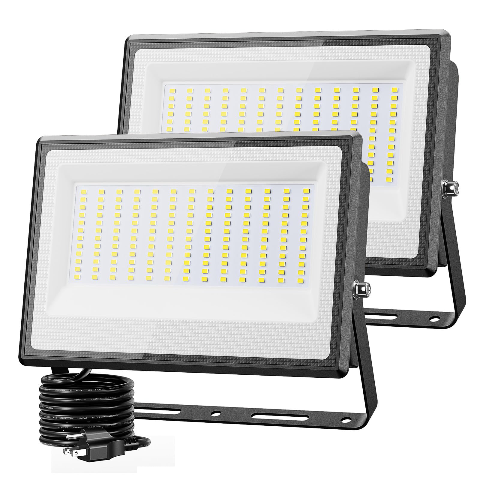 Olafus 150W LED Flood Light, 13500LM, IP66 Waterproof, Outdoor Black, Model LAA150G