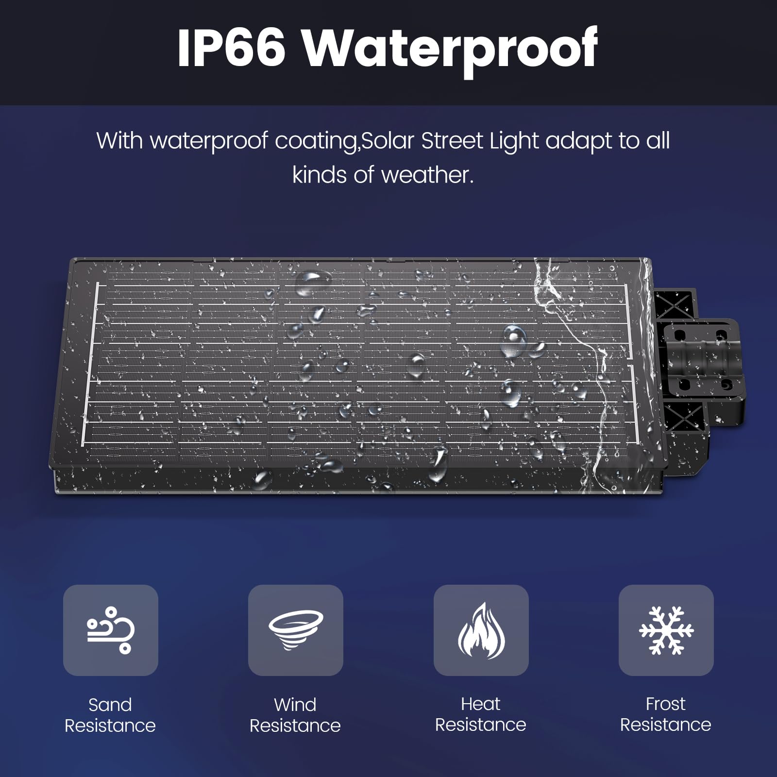 Qoeudd 2 Pack Solar Street Lights, 12000W Ip66 Waterproof, 600000Lm Dusk To Dawn Flood Light For Garden, Courtyard, Yard