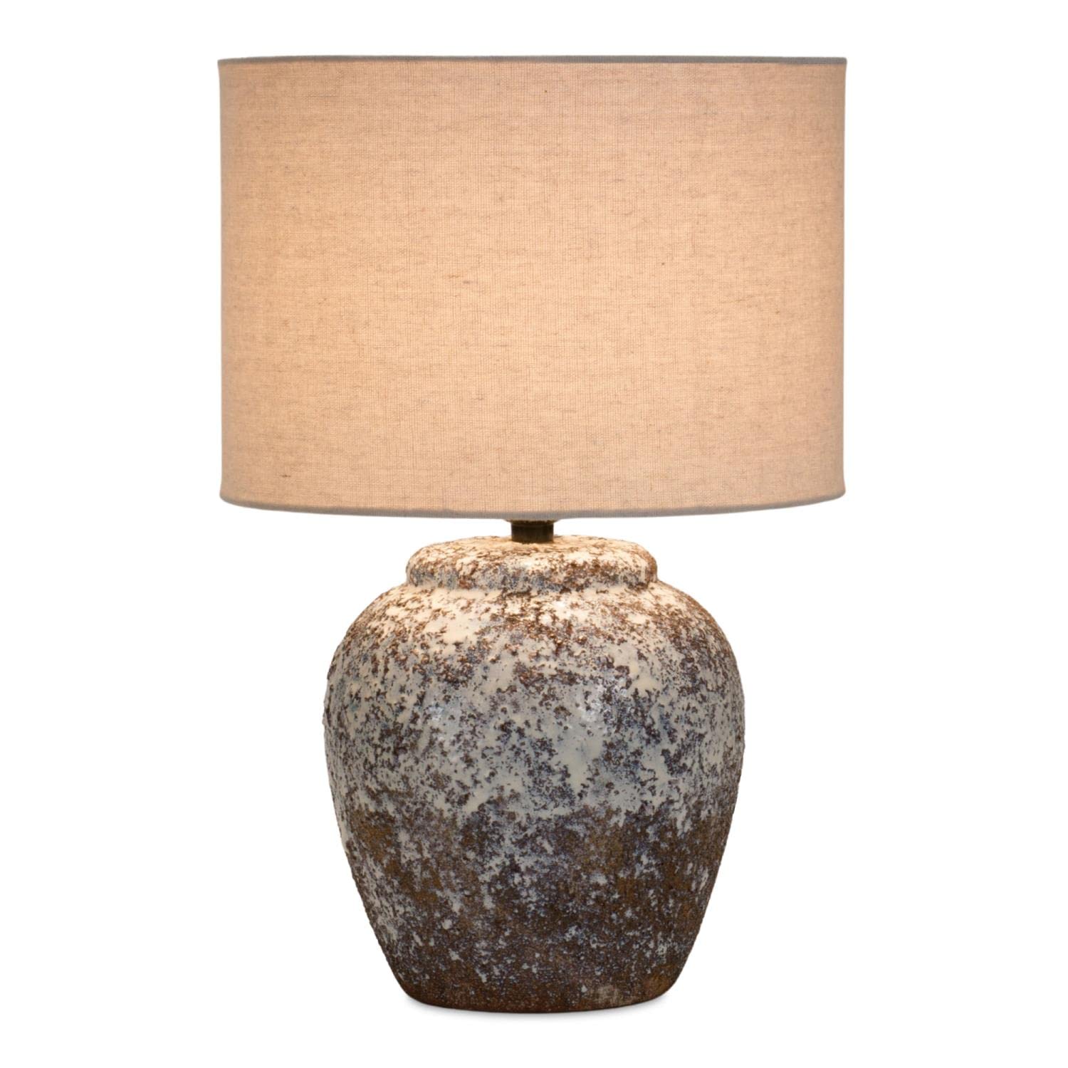Melrose Ceramic and Linen Table Lamp 85930DS